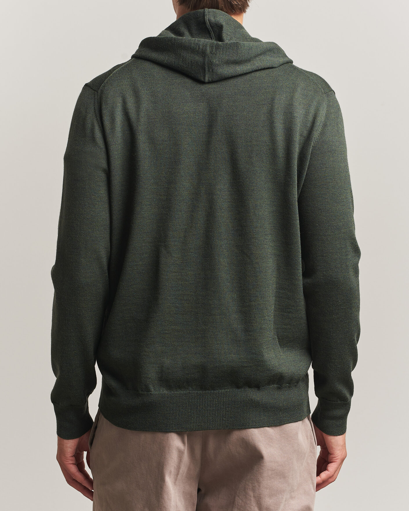 Hombres | Jerséis y prendas de punto | Altea | Merino Wool Cardigan Dark Military