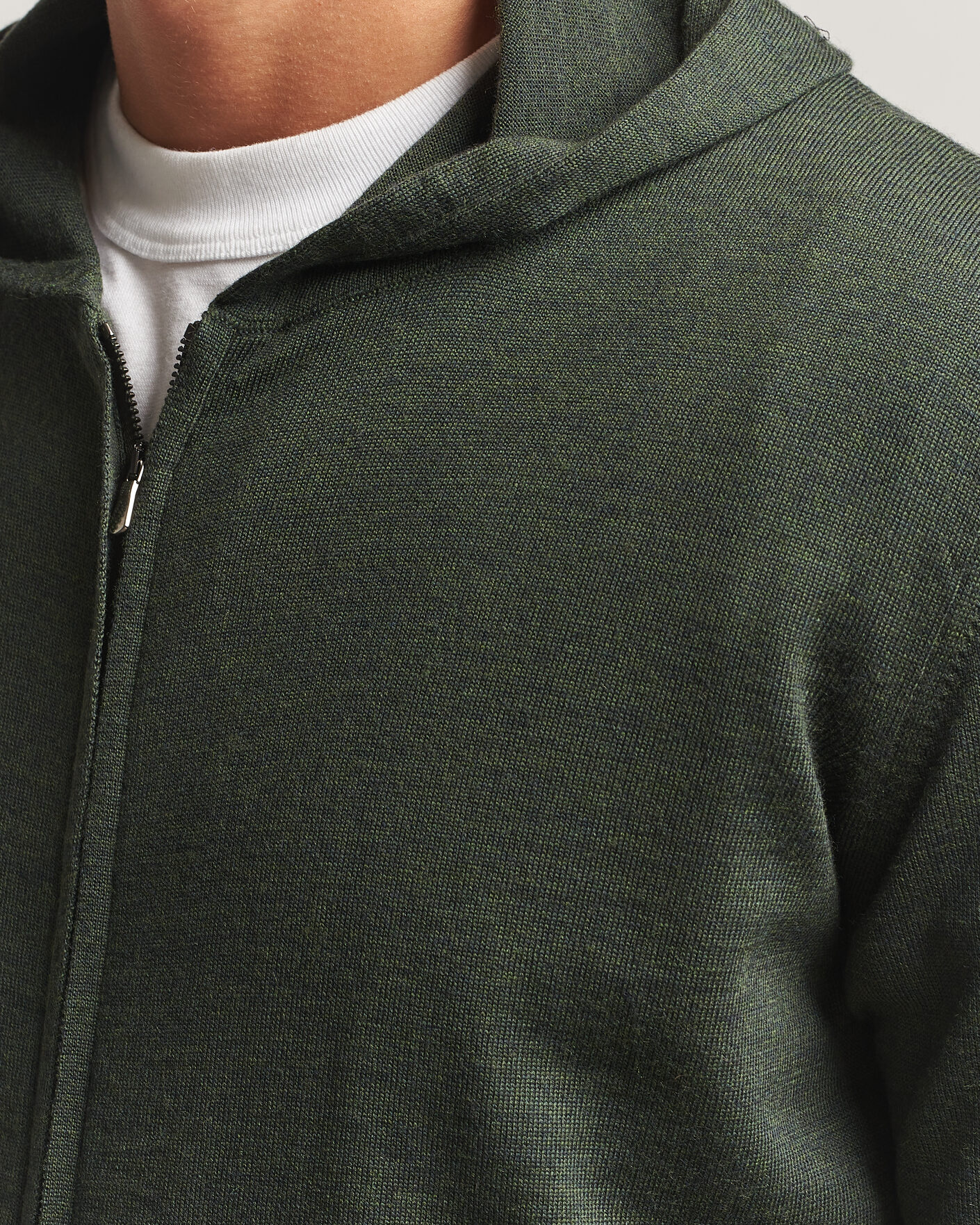Hombres | Jerséis y prendas de punto | Altea | Merino Wool Cardigan Dark Military
