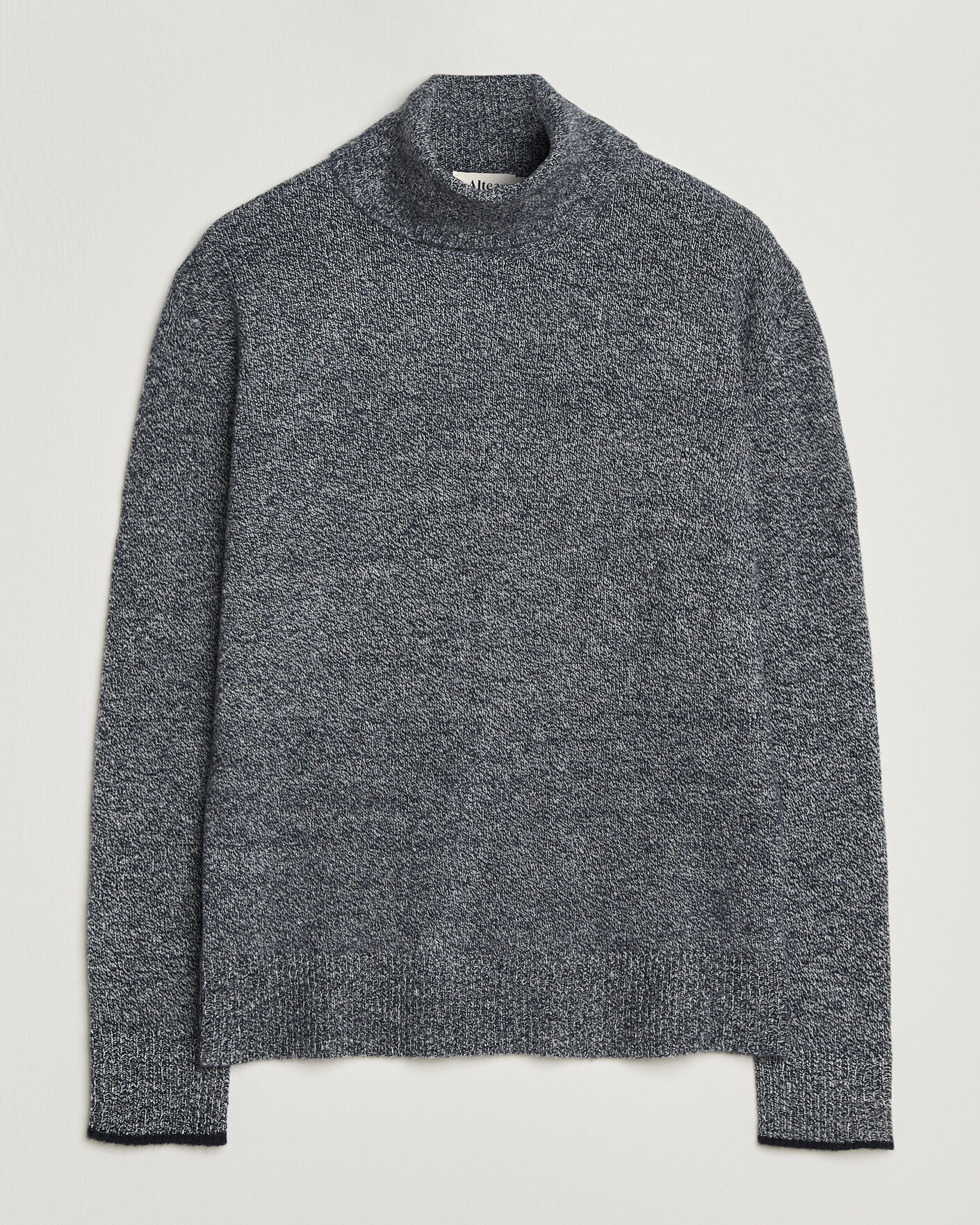 Hombres | Jerséis y prendas de punto | Altea | Cloud Cashmere Blend Rollneck Navy Melange