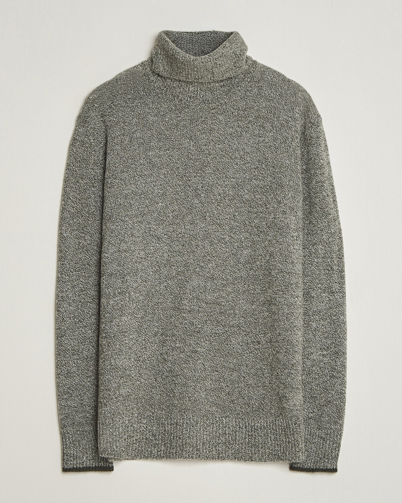 Hombres | Jerséis y prendas de punto | Altea | Cloud Cashmere Blend Rollneck Green Melange