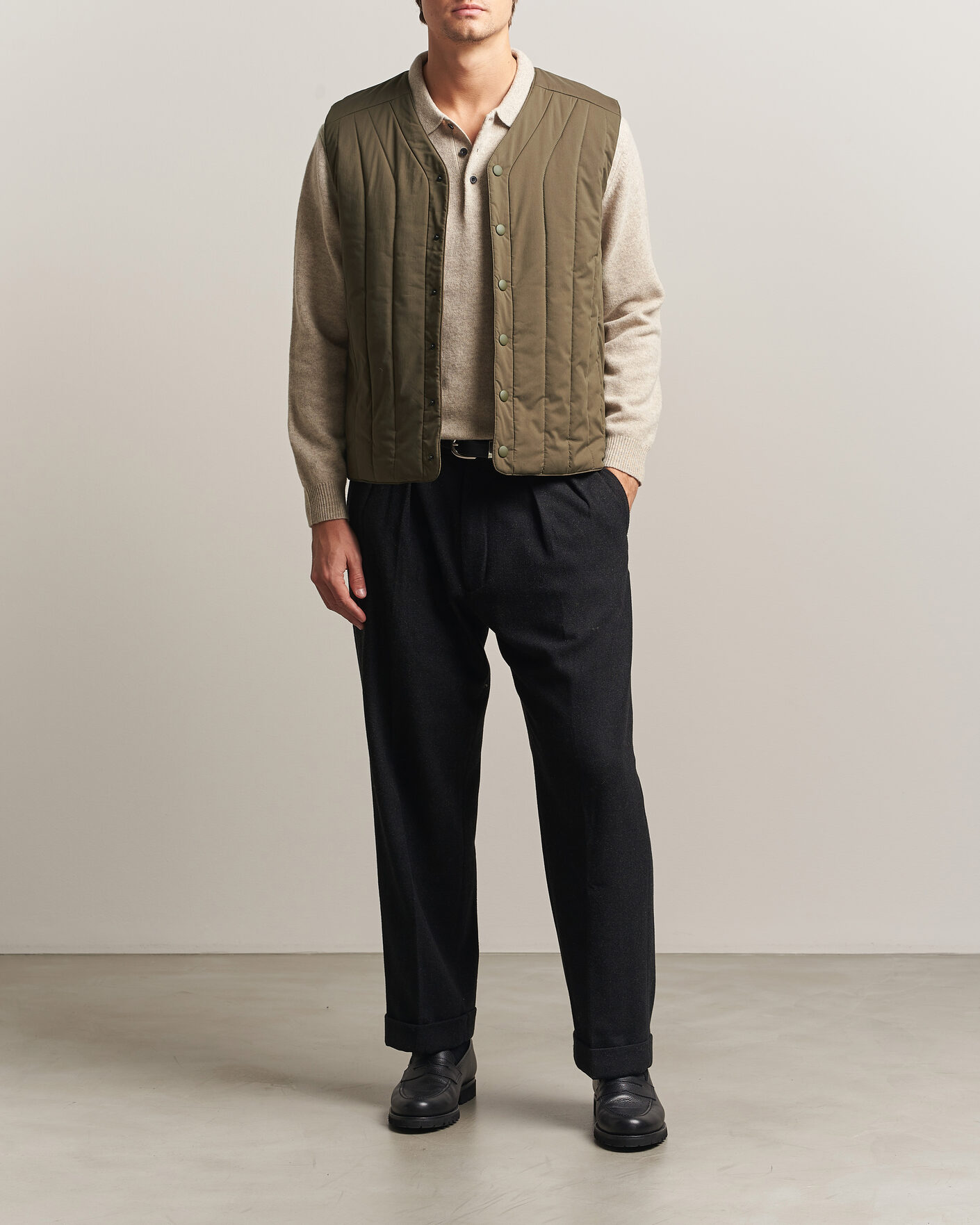 Hombres | Chalecos | Aspesi | Quilted Liner Military