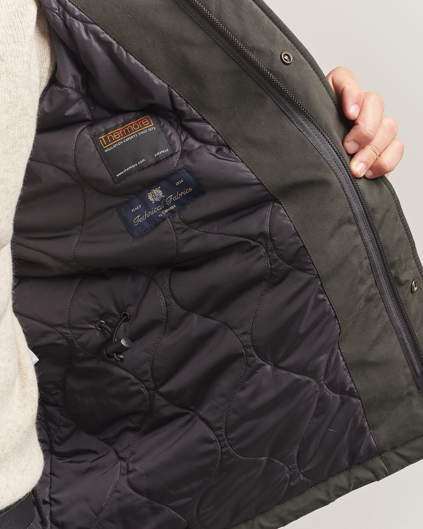 Hombres | Abrigos y chaquetas | Aspesi | Lined Cotton Field Jacket Grey