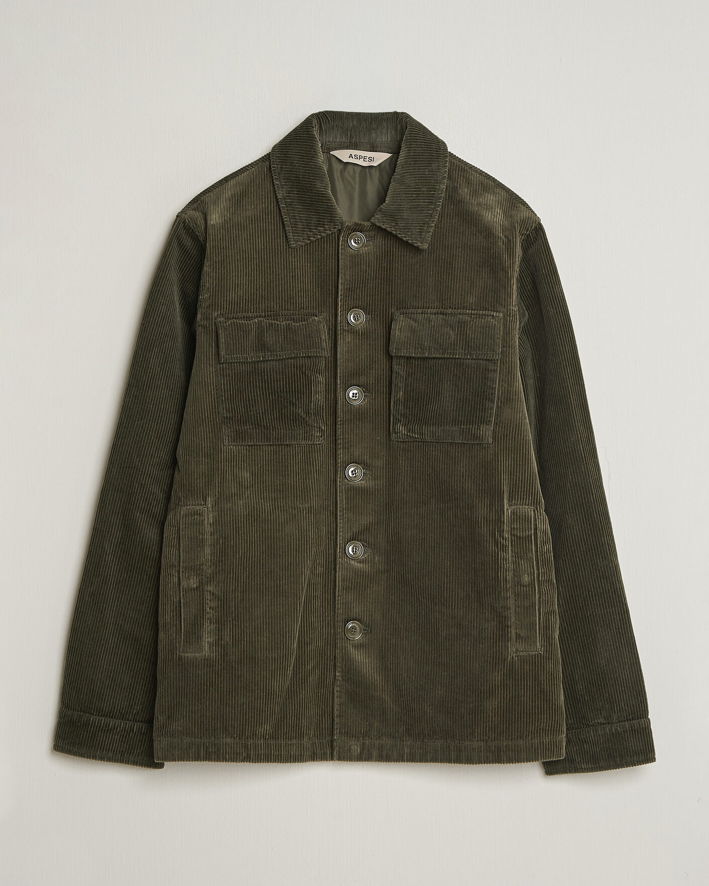 Hombres | Abrigos y chaquetas | Aspesi | Tigre Corduroy Shirt Jacket Military