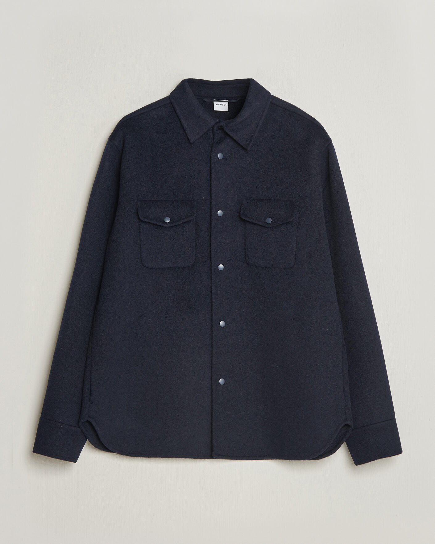 Hombres | Abrigos y chaquetas | Aspesi | Double Wool Shirt Jacket Navy