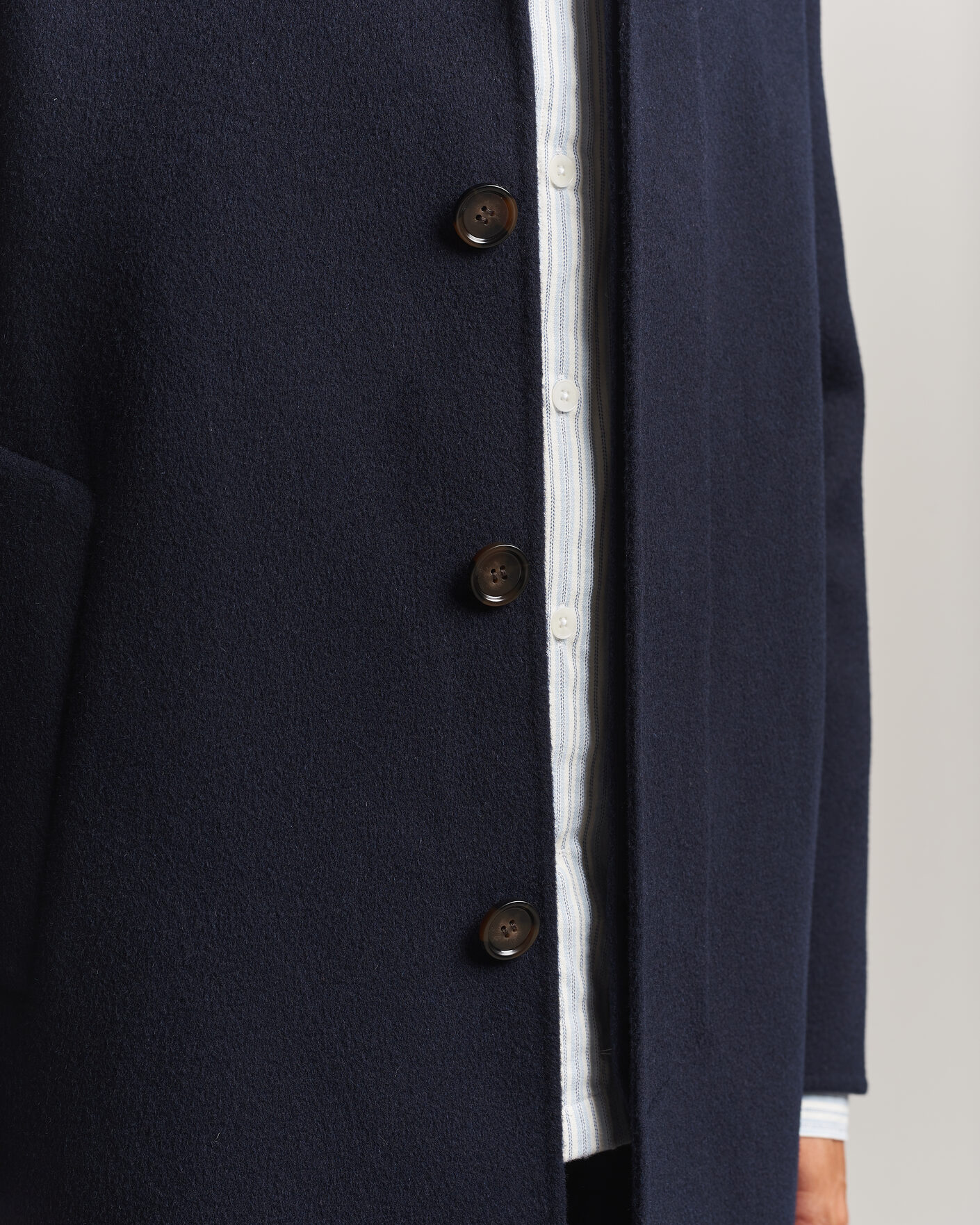 Hombres | Abrigos y chaquetas | Aspesi | Double Wool Coat Navy