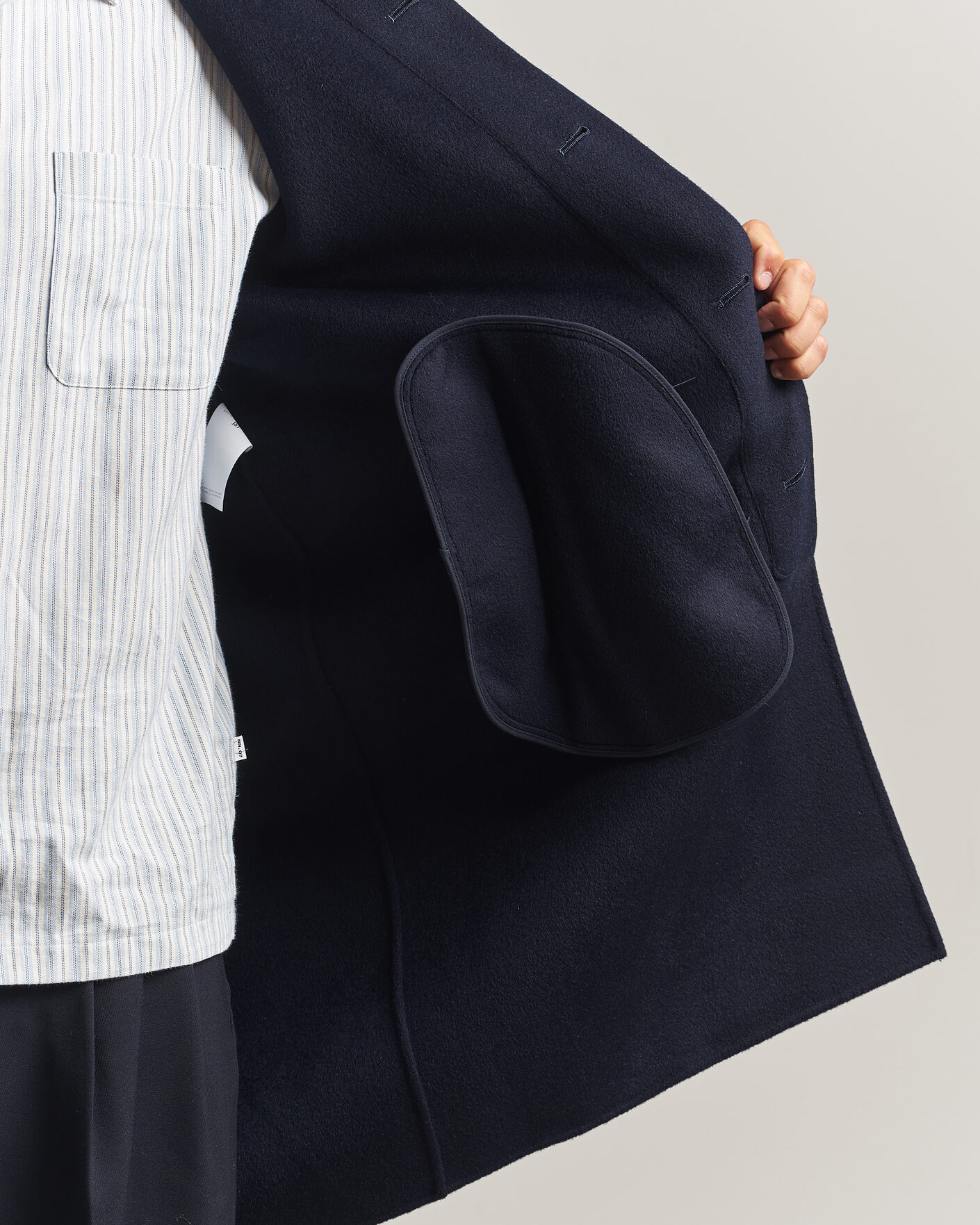 Hombres | Abrigos y chaquetas | Aspesi | Double Wool Coat Navy