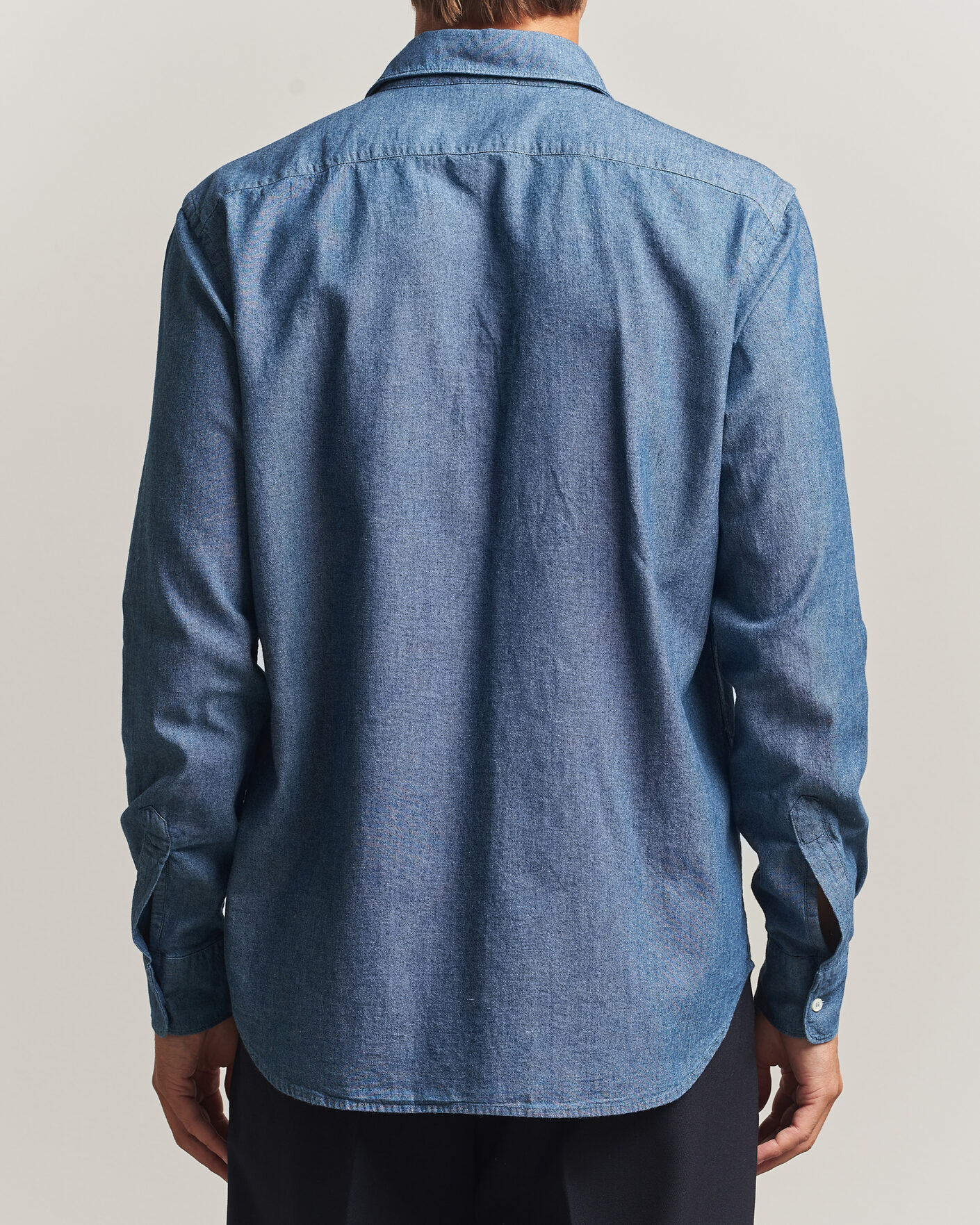 Hombres | Camisas | Aspesi | Chambray Shirt Blue Denim