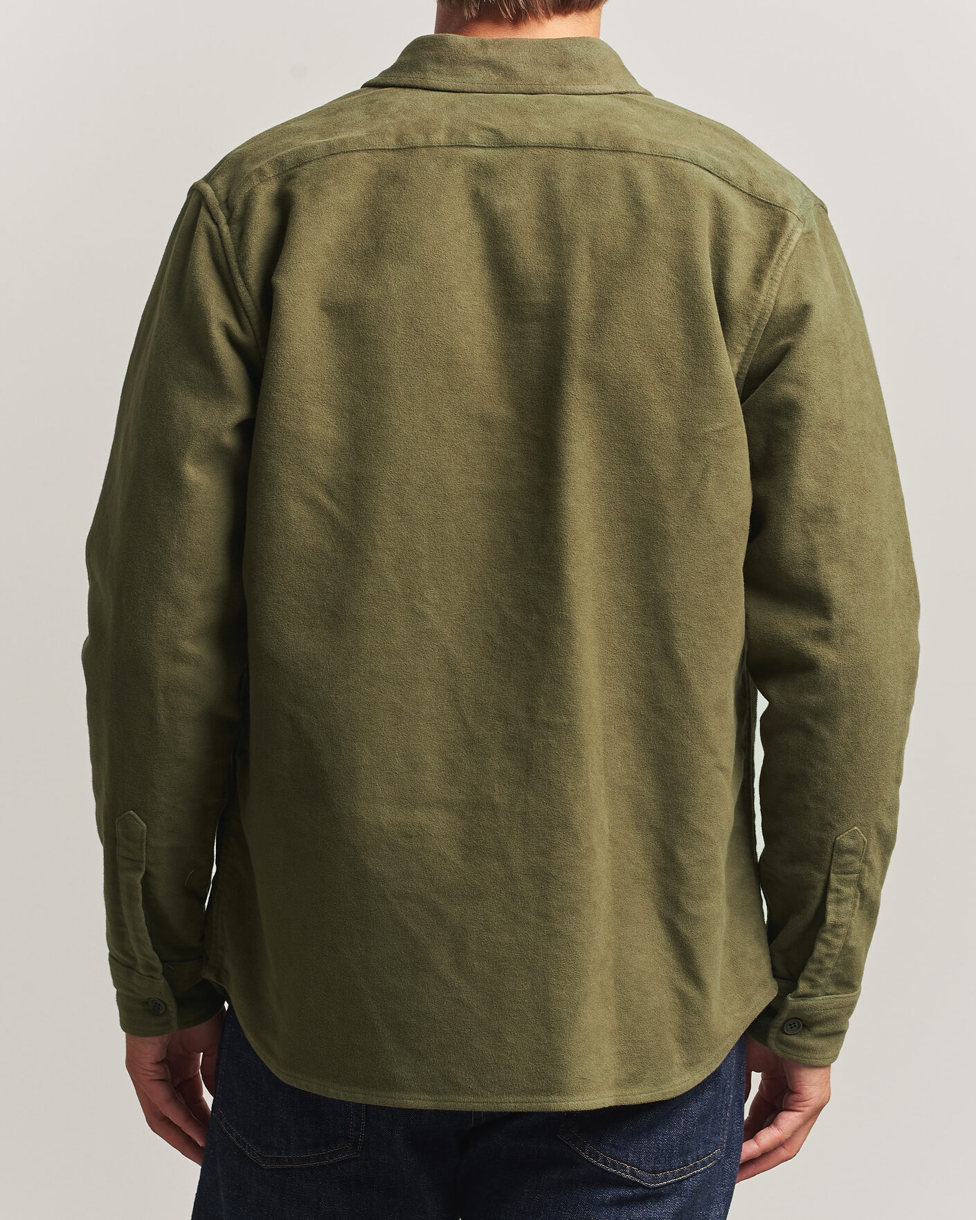 Hombres | Camisas | Aspesi | Moleskine Utility Shirt Military