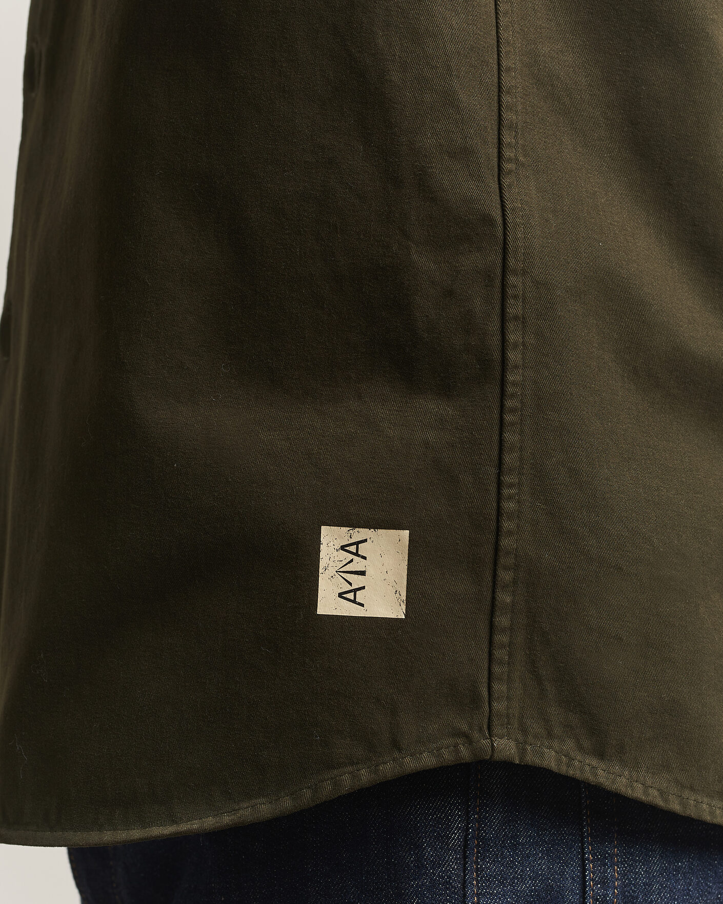 Hombres | Camisas | Aspesi | Twill Cotton Overshirt Military