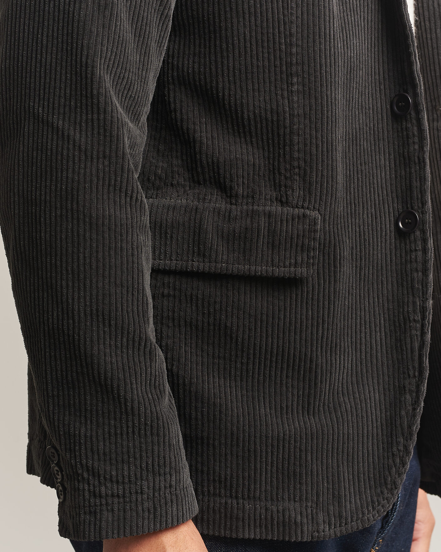 Hombres | Blazers | Aspesi | Corduroy Blazer Dark Brown