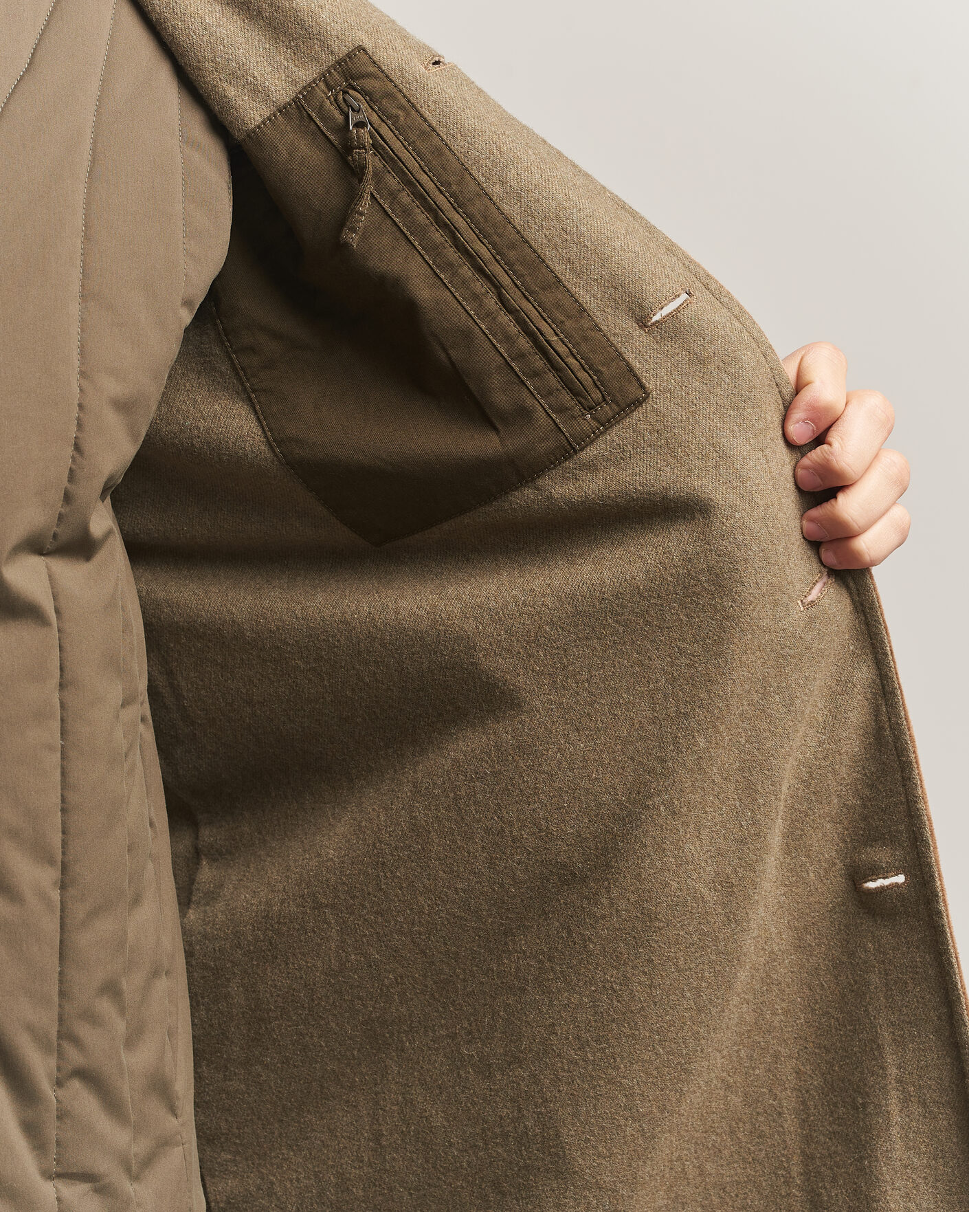 Hombres | Abrigos y chaquetas | Aspesi | Corduroy Raglan Coat Beige