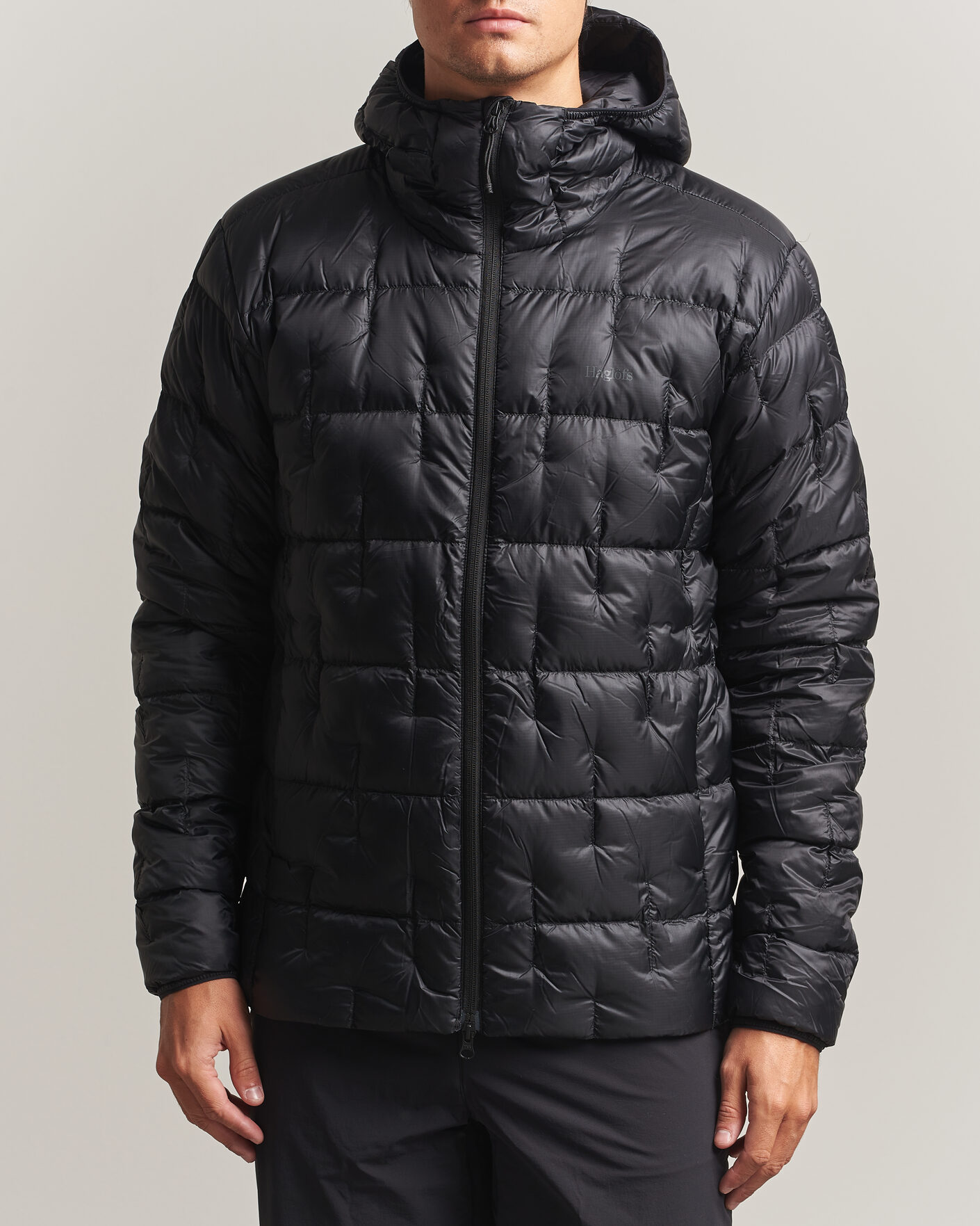Hombres | Abrigos y chaquetas | Haglöfs | Hede Down Hood Jacket True Black