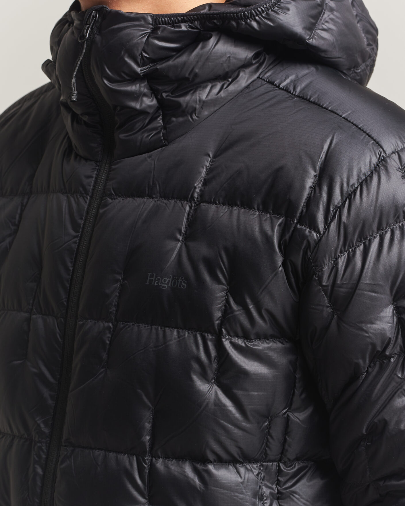 Hombres | Abrigos y chaquetas | Haglöfs | Hede Down Hood Jacket True Black