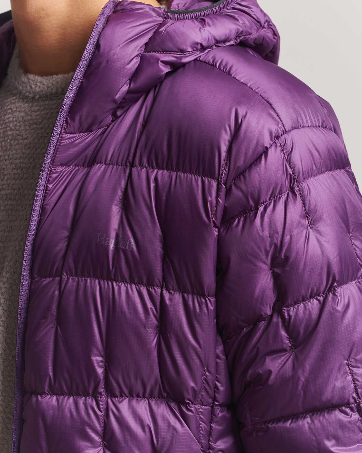 Hombres | Abrigos y chaquetas | Haglöfs | Hede Down Hood Jacket Purple Night