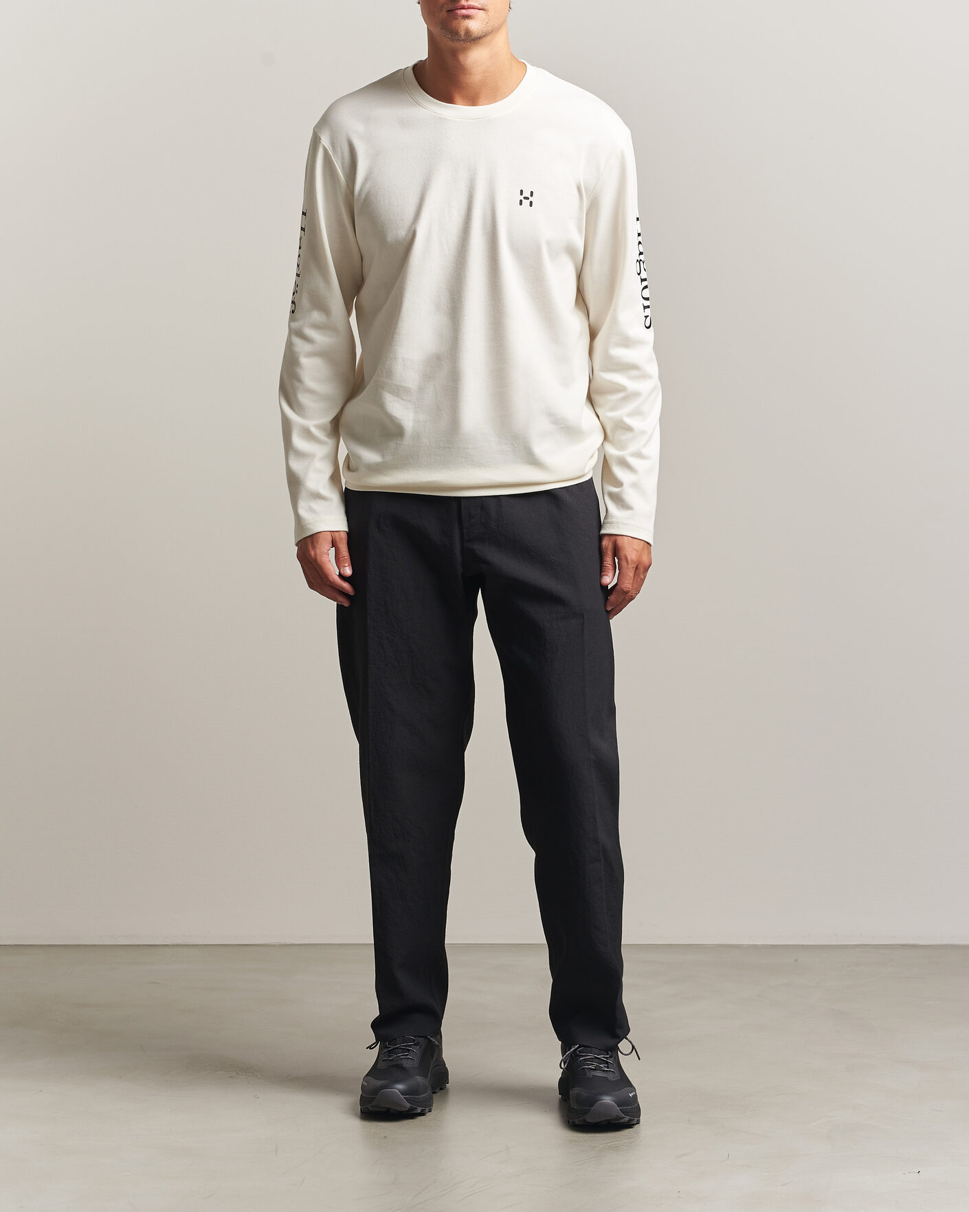 Hombres | Camisetas | Haglöfs | Long Sleeve T-Shirt Soft White