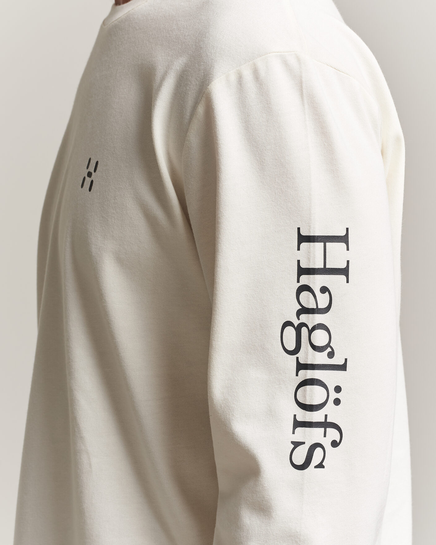Hombres | Camisetas | Haglöfs | Long Sleeve T-Shirt Soft White