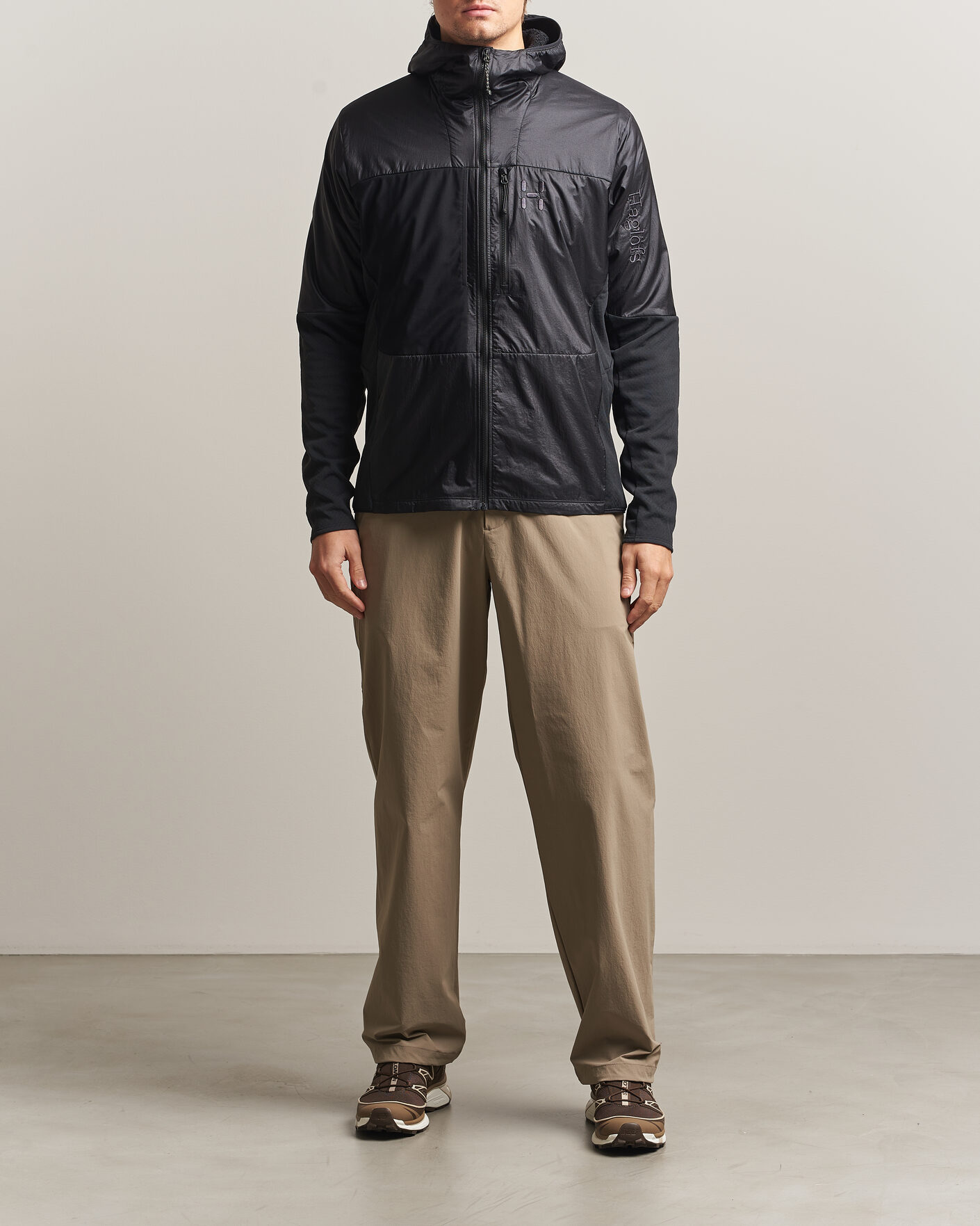 Hombres | Abrigos y chaquetas | Haglöfs | Nallo Touring Hybrid Mid Layer Jacket True Black
