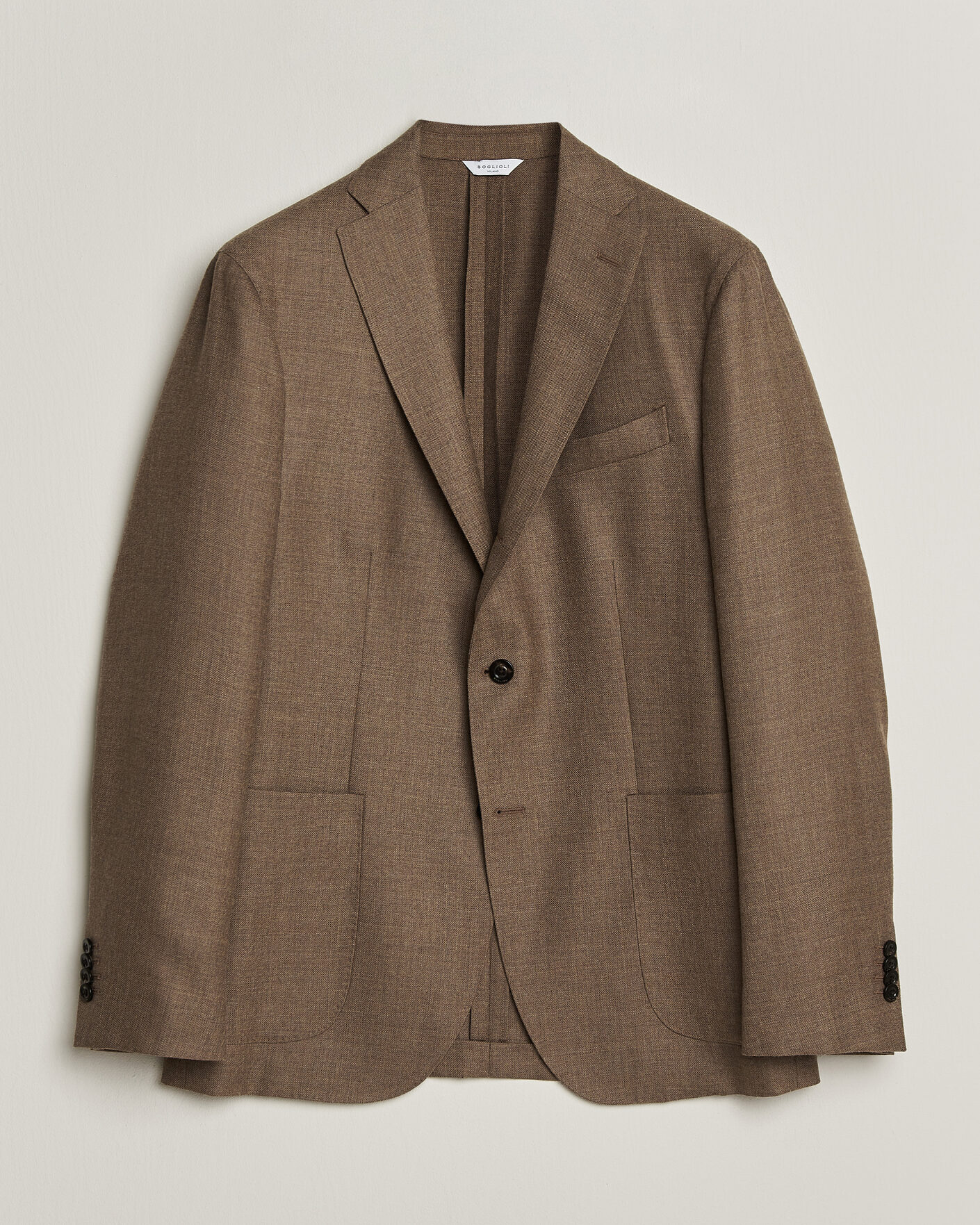 Hombres | Blazers | Boglioli | K Jacket Wool Hopsack Blazer Beige