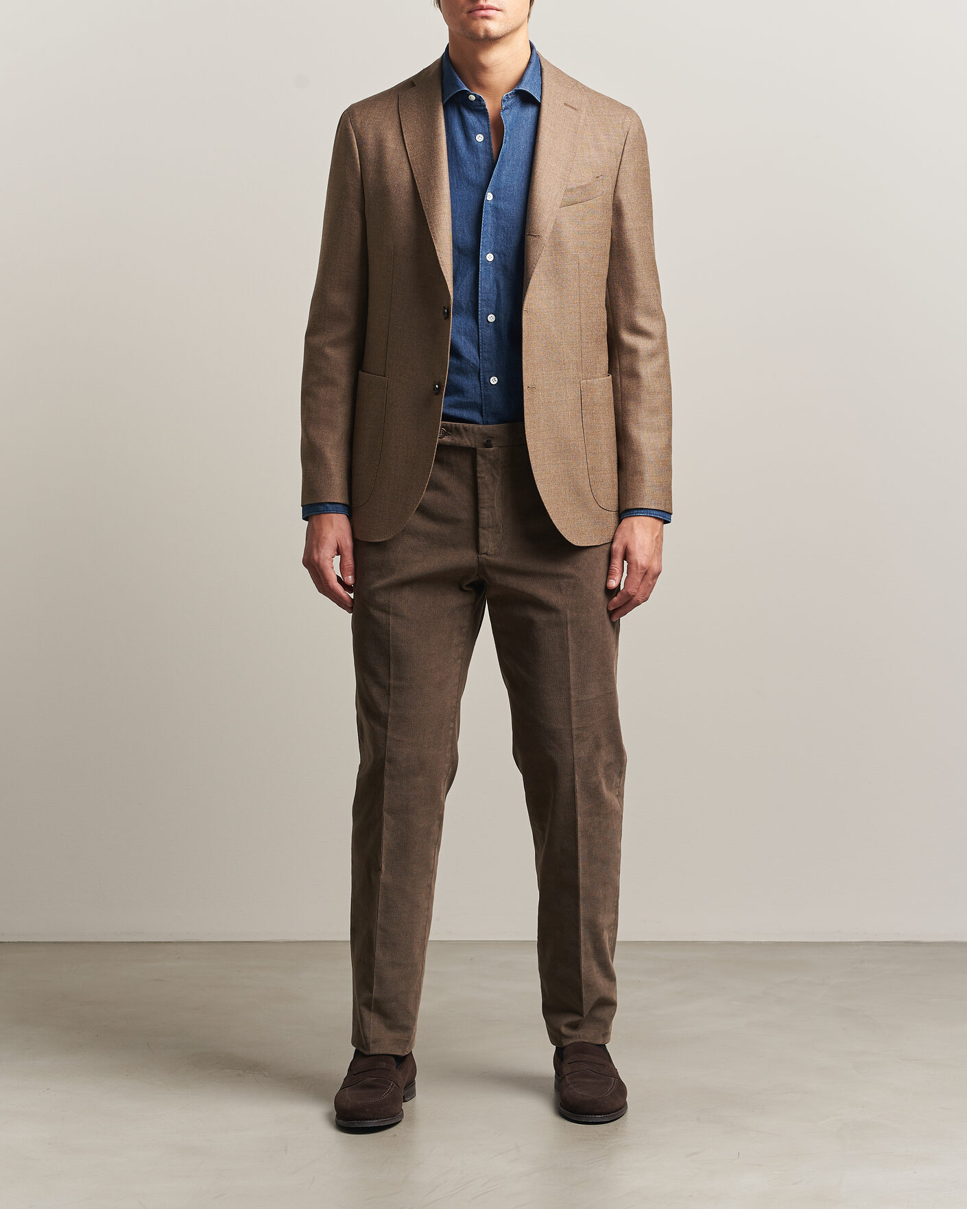 Hombres | Blazers | Boglioli | K Jacket Wool Hopsack Blazer Beige
