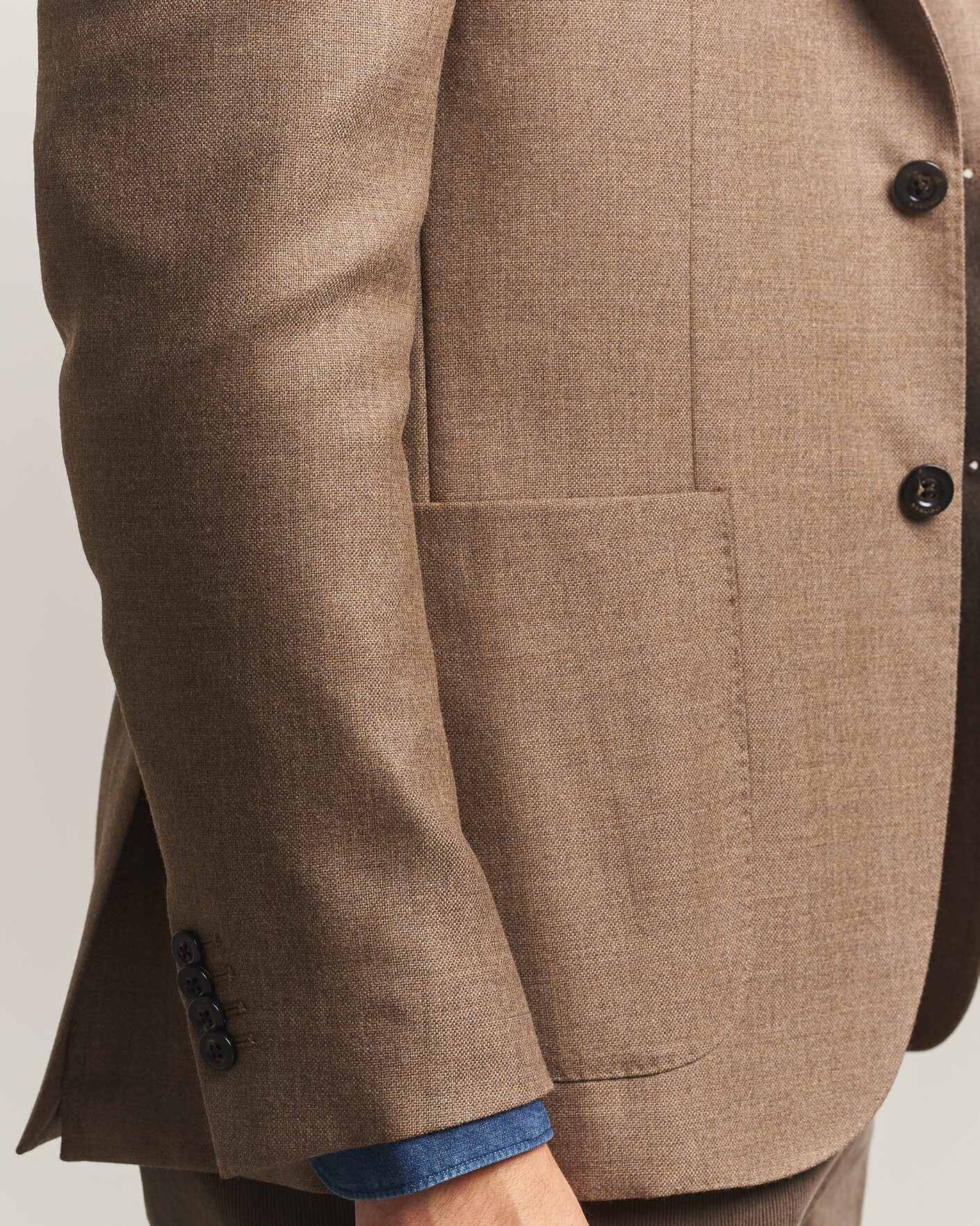 Hombres | Blazers | Boglioli | K Jacket Wool Hopsack Blazer Beige