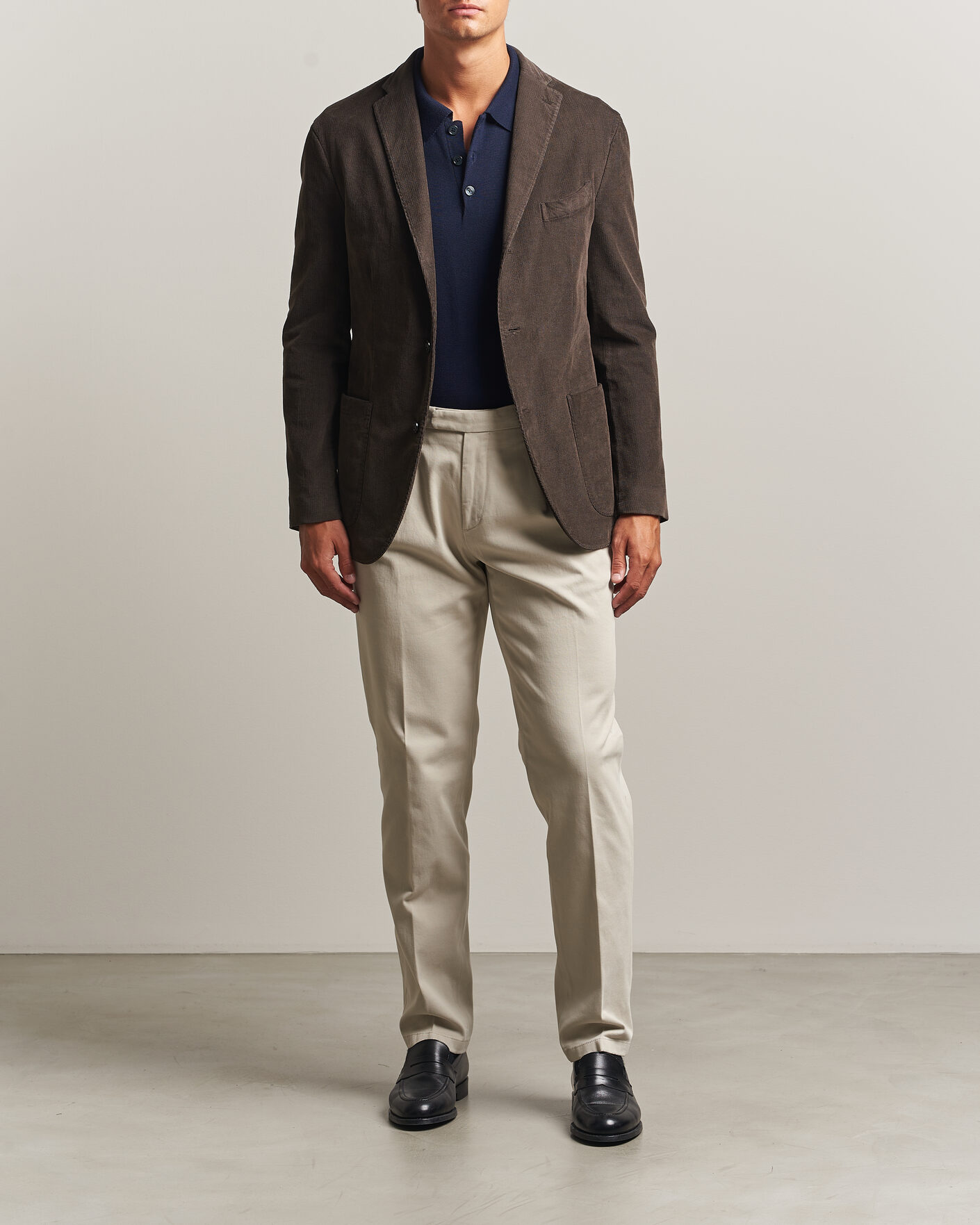 Hombres | Blazers | Boglioli | K Jacket Corduroy Blazer Dark Brown