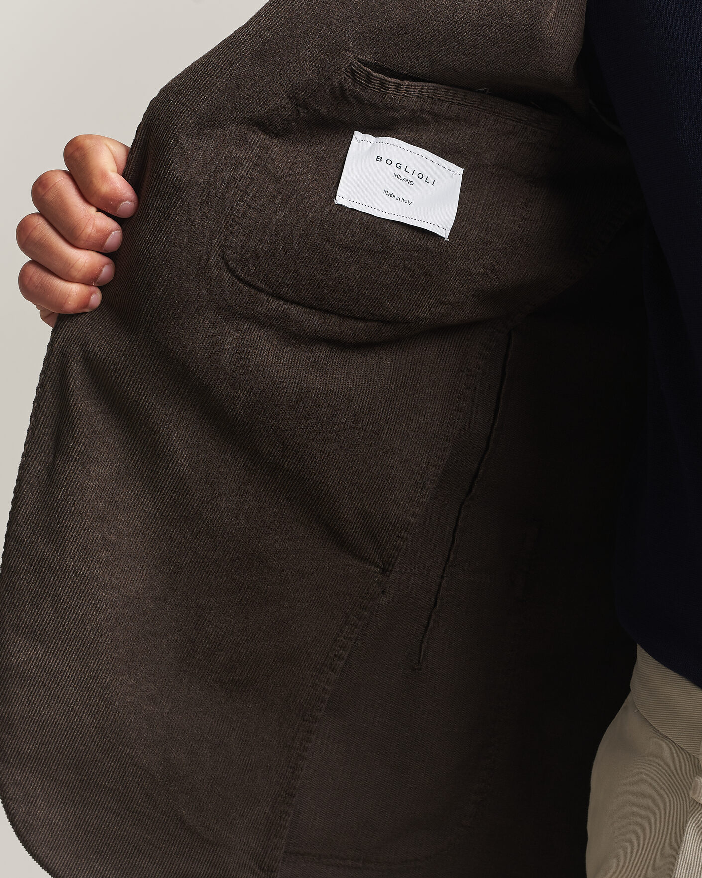 Hombres | Blazers | Boglioli | K Jacket Corduroy Blazer Dark Brown