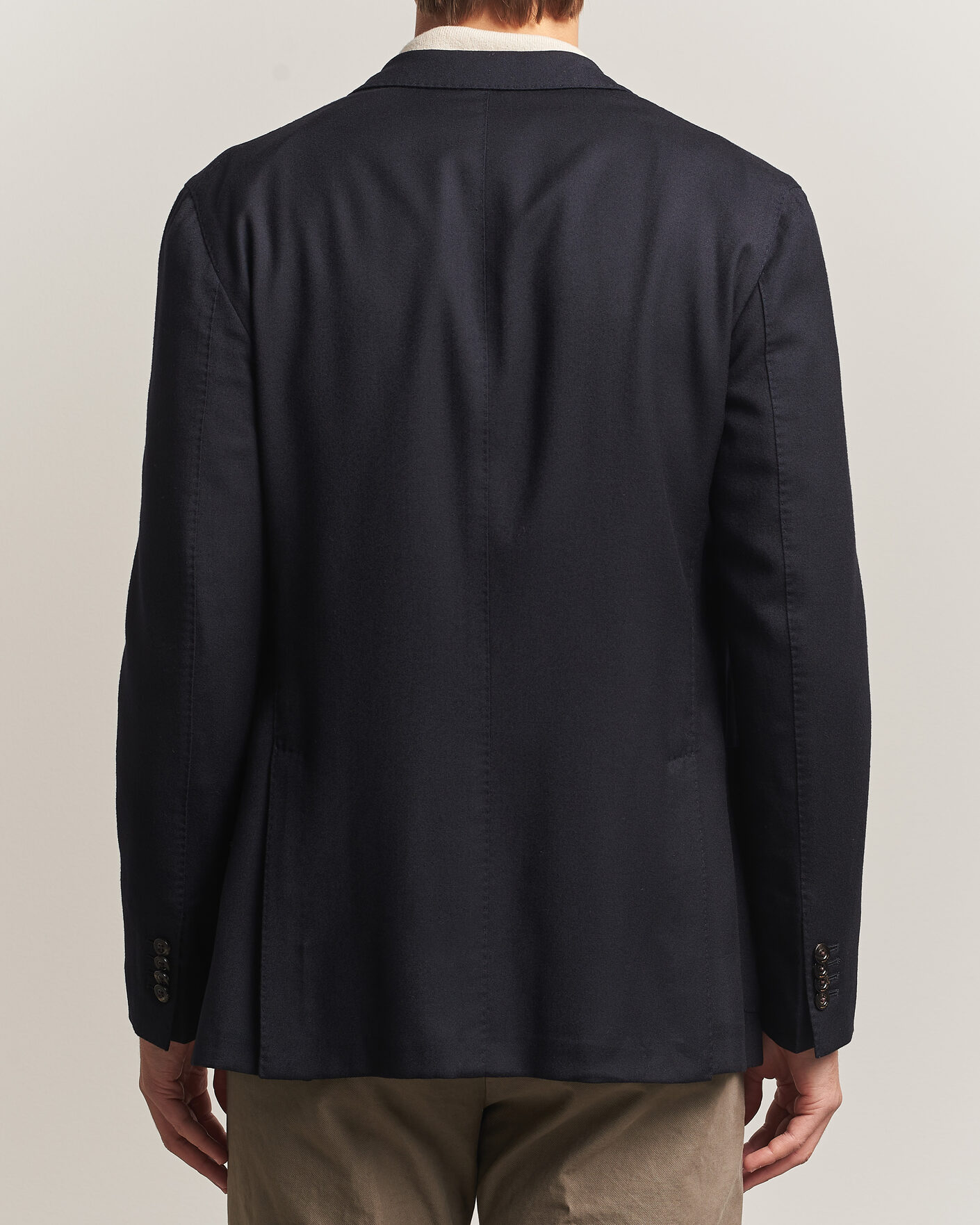 Hombres | Blazers | Boglioli | K Jacket Soft Touch Flannel Blazer Navy