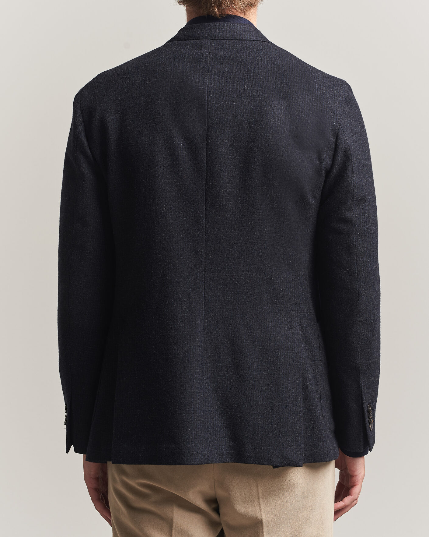 Hombres | Blazers | Boglioli | K Jacket Wool Houndstooth Blazer Navy