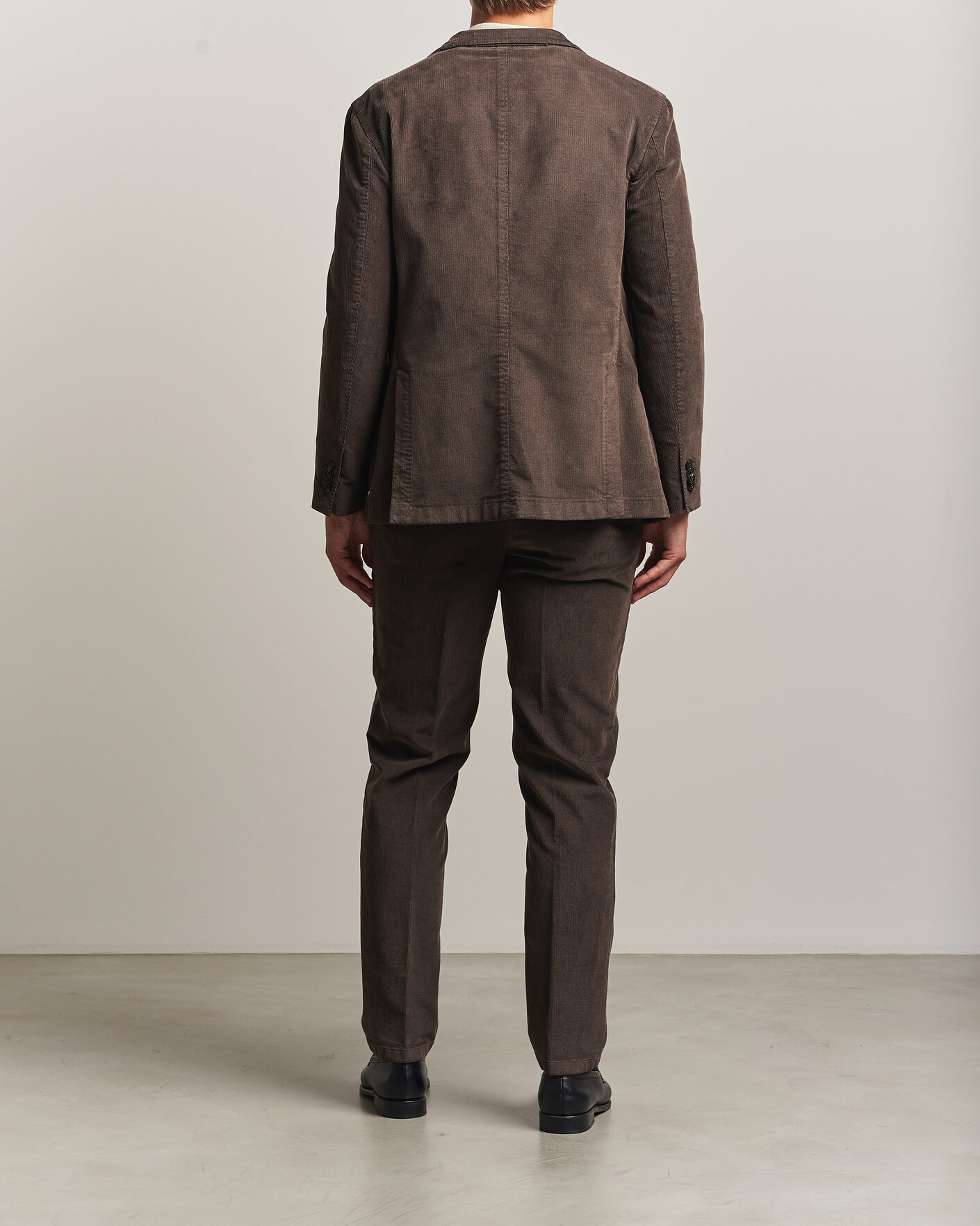 Hombres | Trajes | Boglioli | K Jacket Baby Corduroy Suit Dark Brown