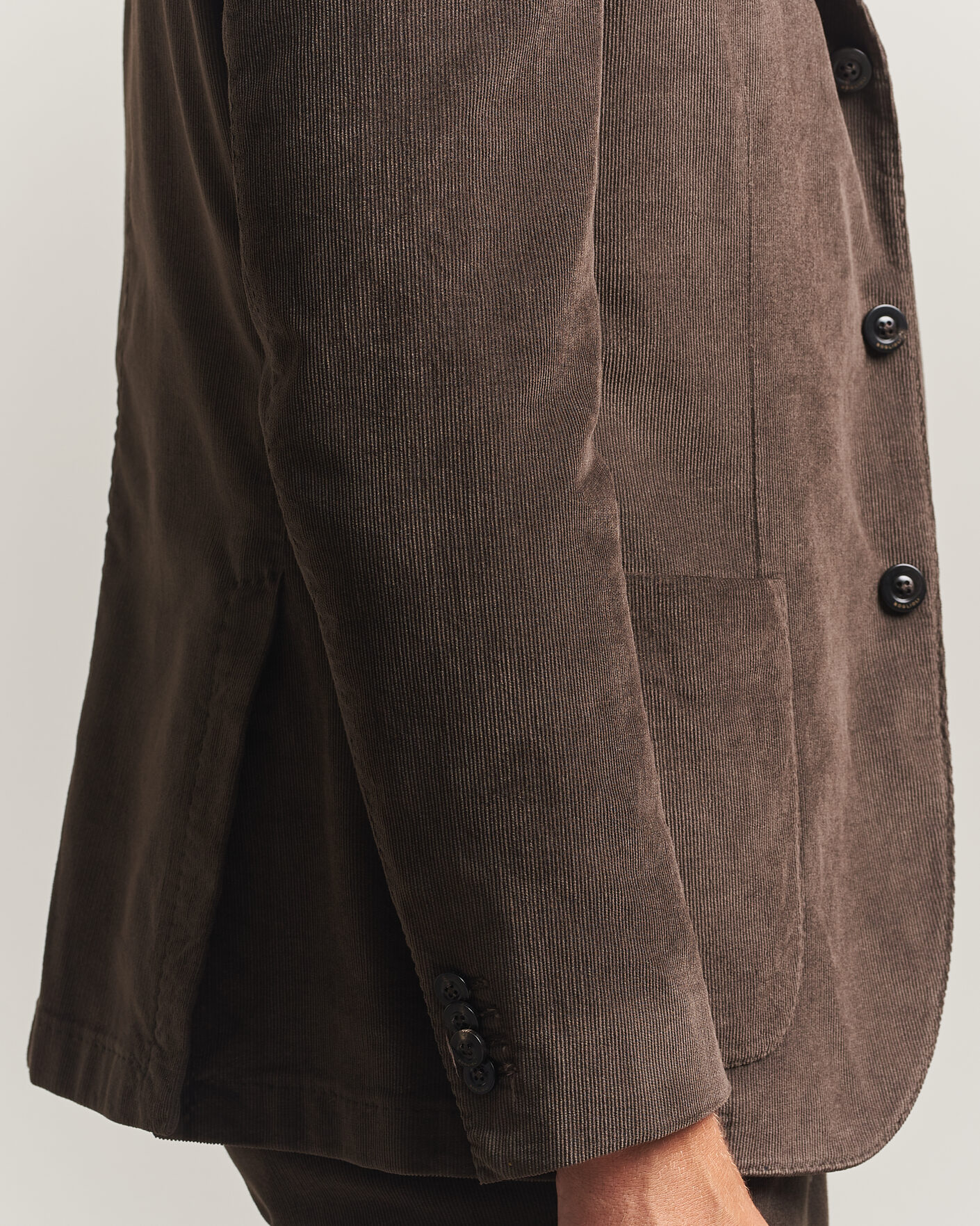 Hombres | Trajes | Boglioli | K Jacket Baby Corduroy Suit Dark Brown