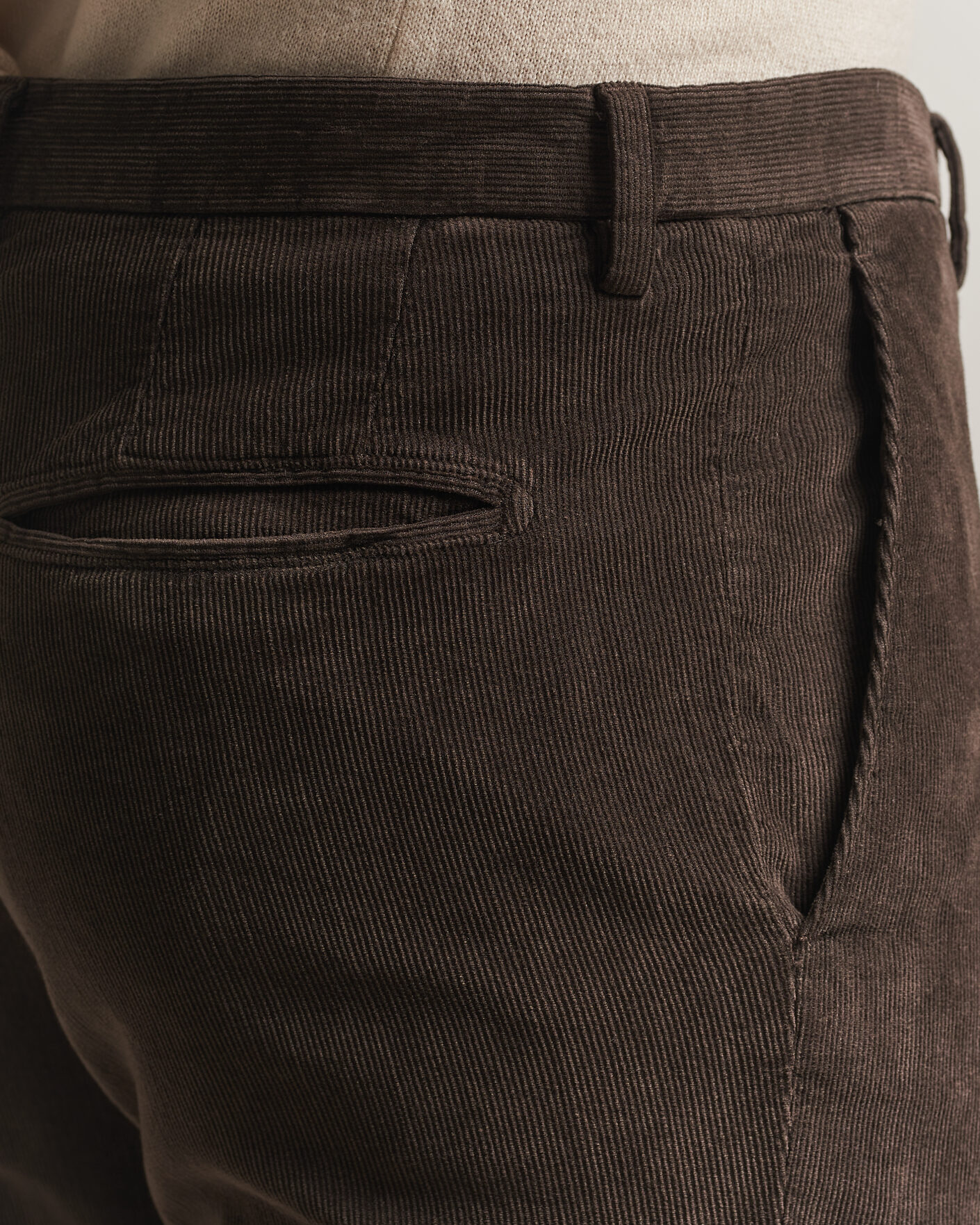Hombres | Trajes | Boglioli | K Jacket Baby Corduroy Suit Dark Brown