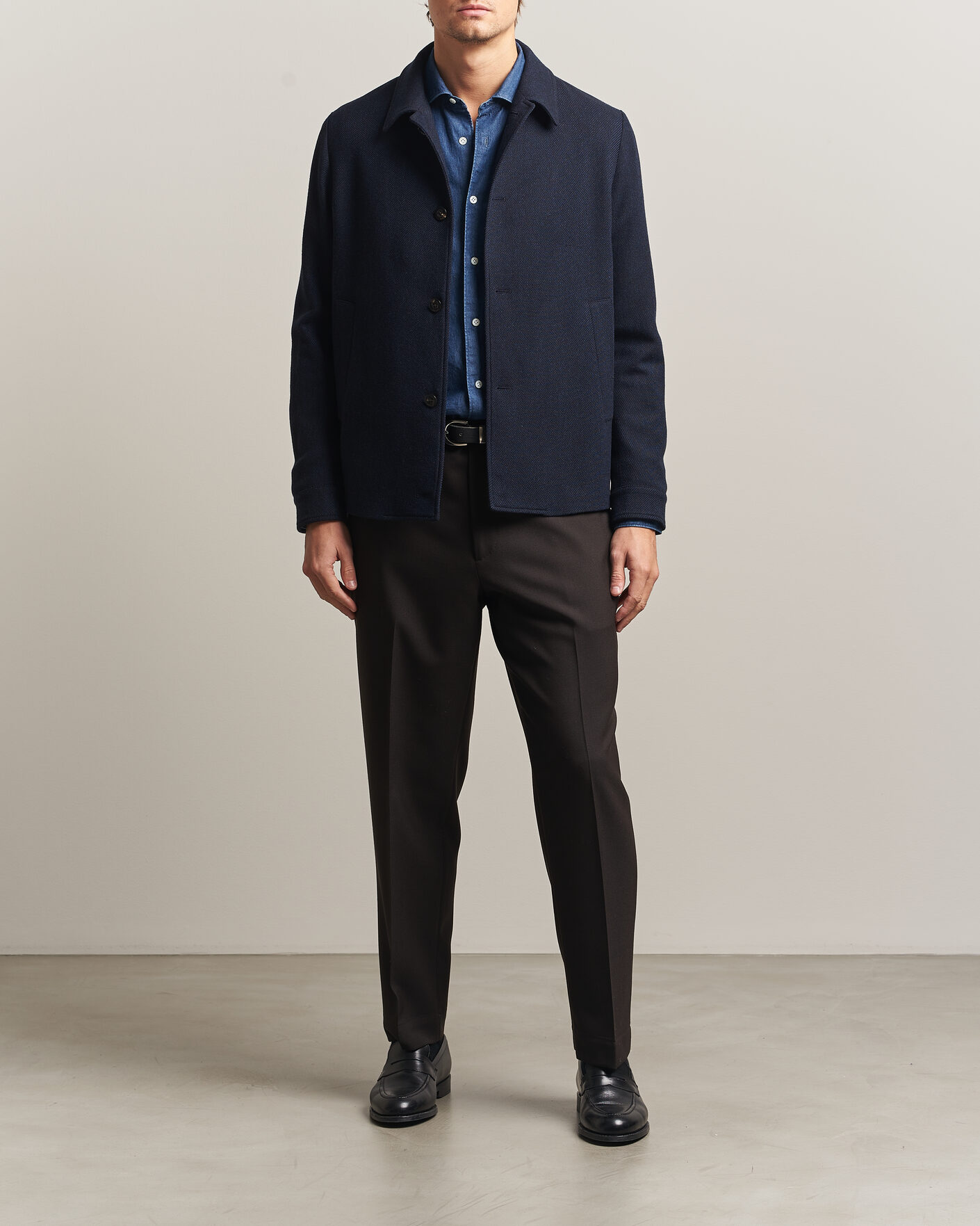 Hombres | Abrigos y chaquetas | Boglioli | Wool/Cashmere Solferino Jacket Navy