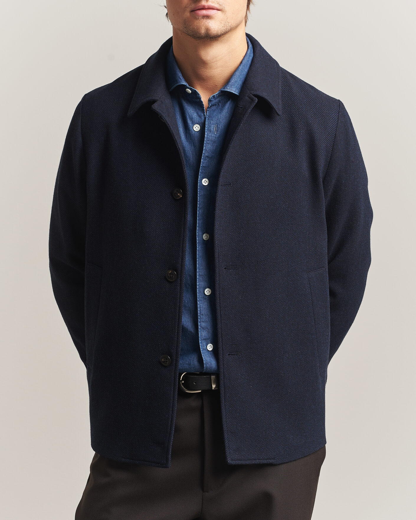 Hombres | Abrigos y chaquetas | Boglioli | Wool/Cashmere Solferino Jacket Navy