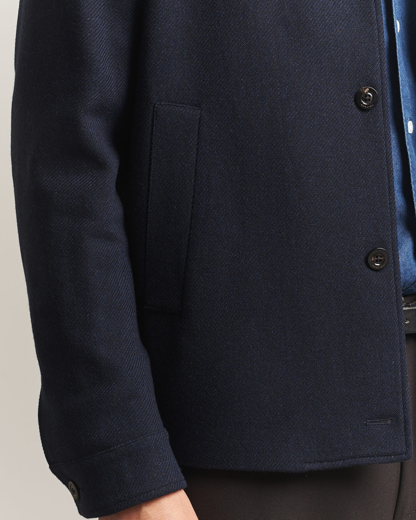 Hombres | Abrigos y chaquetas | Boglioli | Wool/Cashmere Solferino Jacket Navy