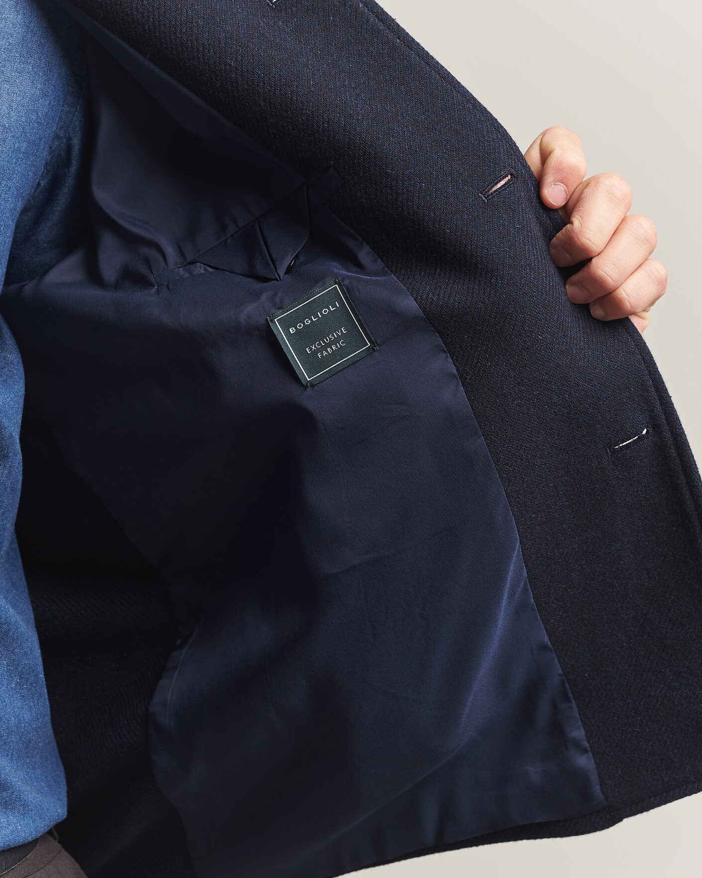 Hombres | Abrigos y chaquetas | Boglioli | Wool/Cashmere Solferino Jacket Navy
