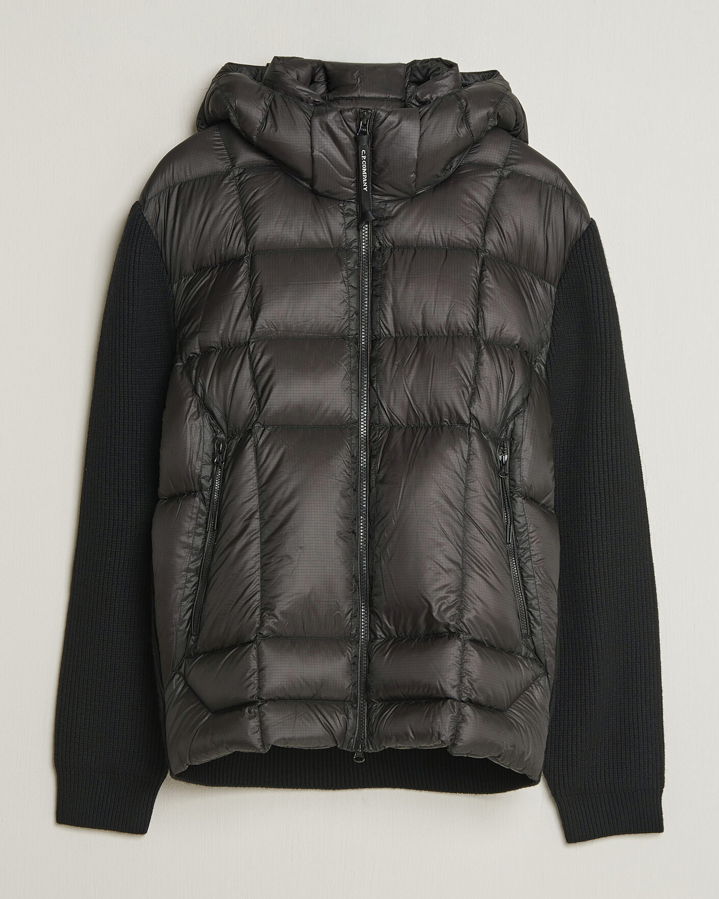 Hombres | Abrigos y chaquetas | C.P. Company | Merino Wool Padded Hybrid Hood Jacket Black