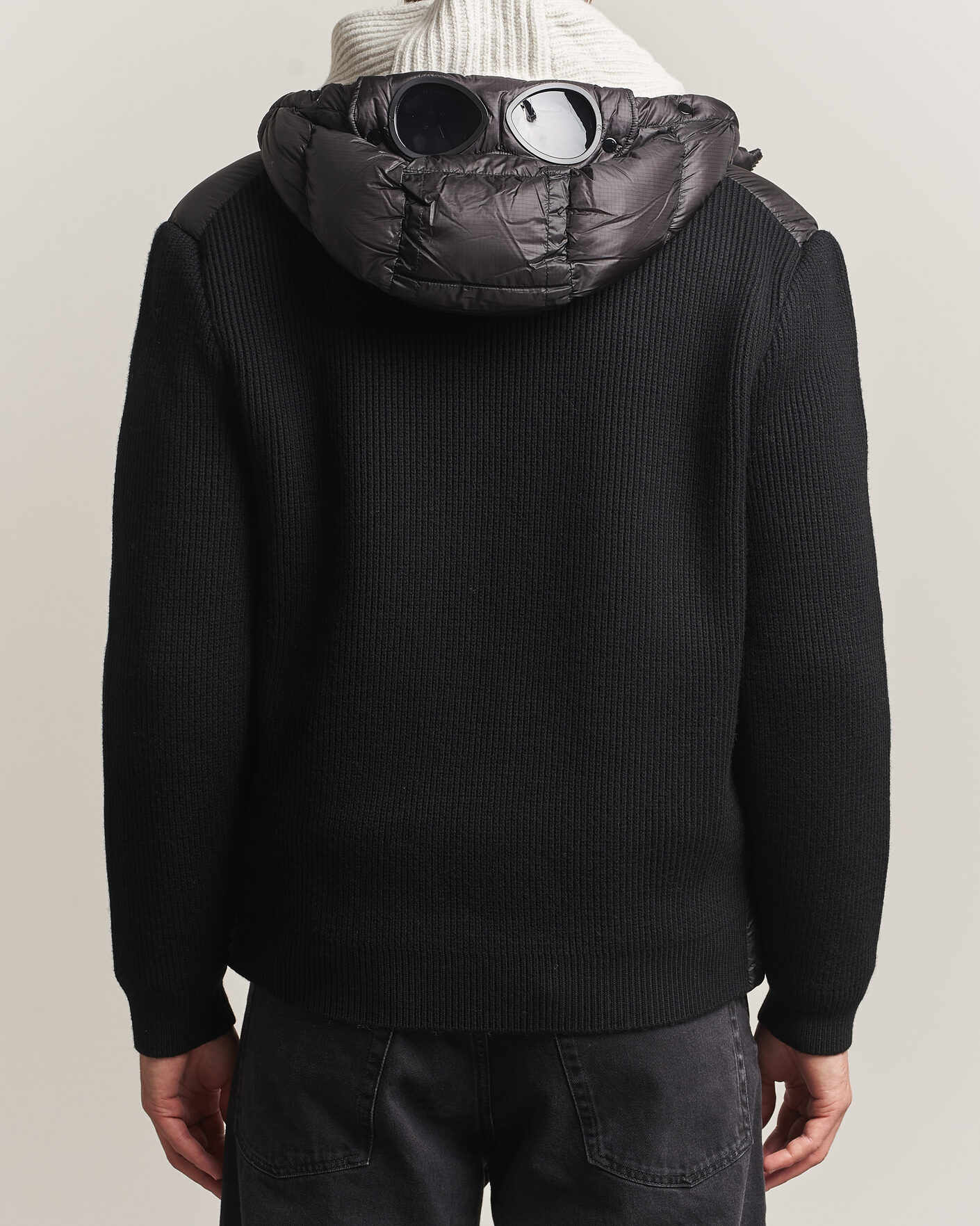 Hombres | Abrigos y chaquetas | C.P. Company | Merino Wool Padded Hybrid Hood Jacket Black