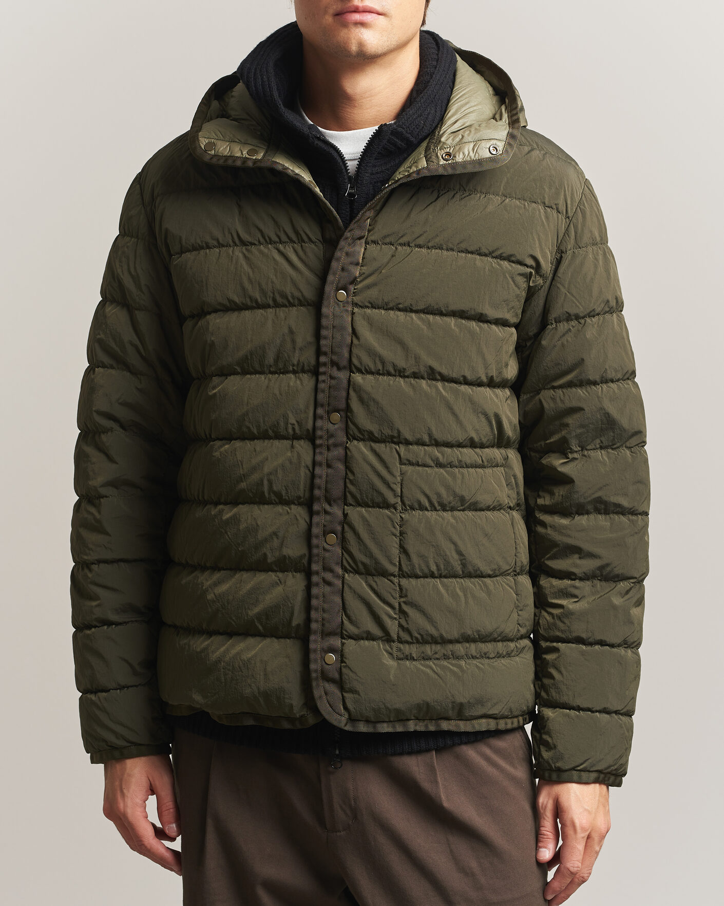 Hombres | Abrigos y chaquetas | C.P. Company | Micro Kei 2 in 1 Nylon Parka Olive