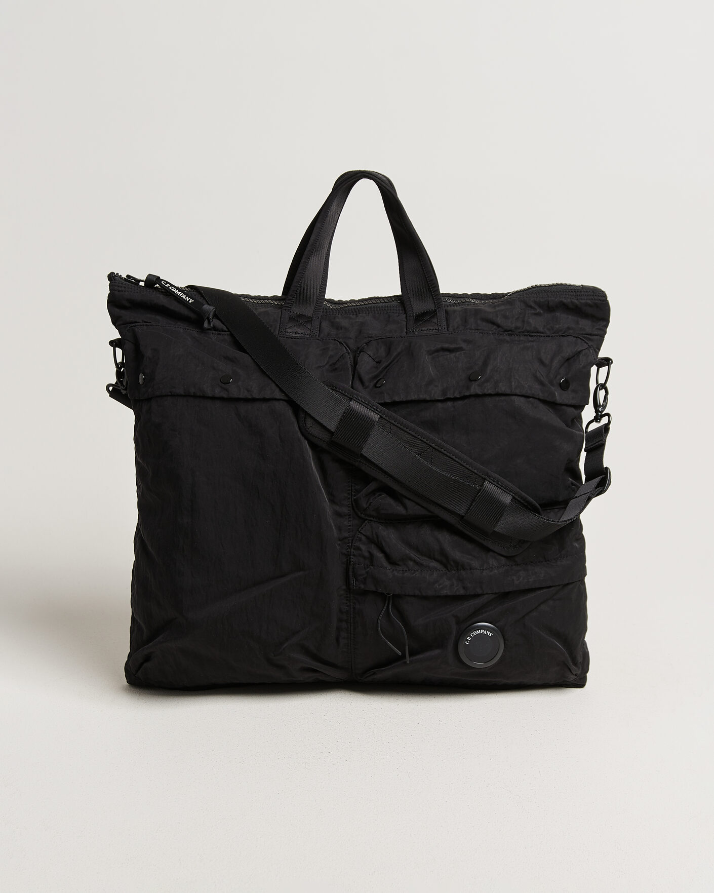 Hombres | Bolsos | C.P. Company | Nylon B Zip Tote Bag Black