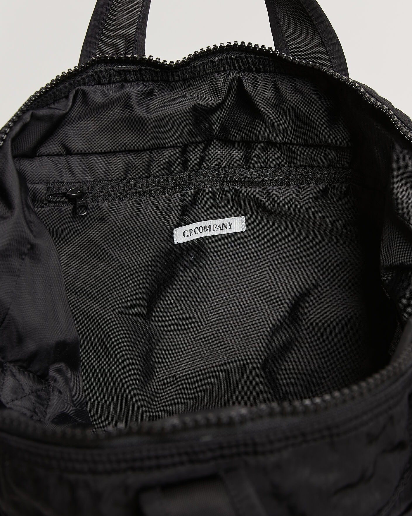 Hombres | Bolsos | C.P. Company | Nylon B Zip Tote Bag Black
