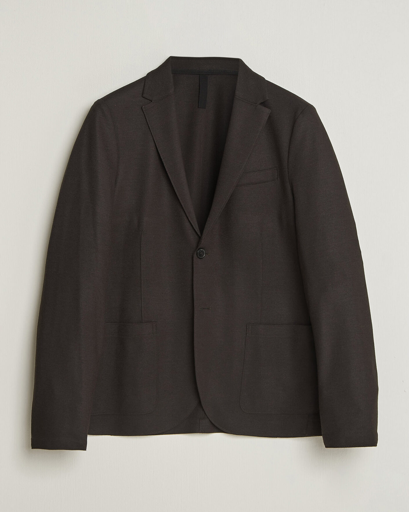 Hombres | Blazers | Harris Wharf London | Two Button Superfine Merino Blazer Brown