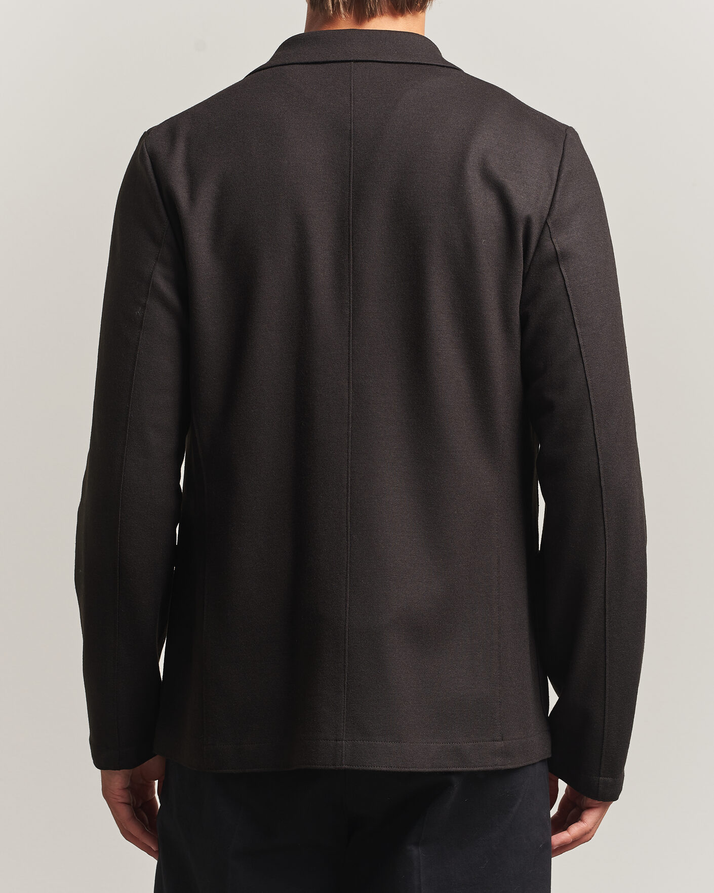 Hombres | Blazers | Harris Wharf London | Two Button Superfine Merino Blazer Brown