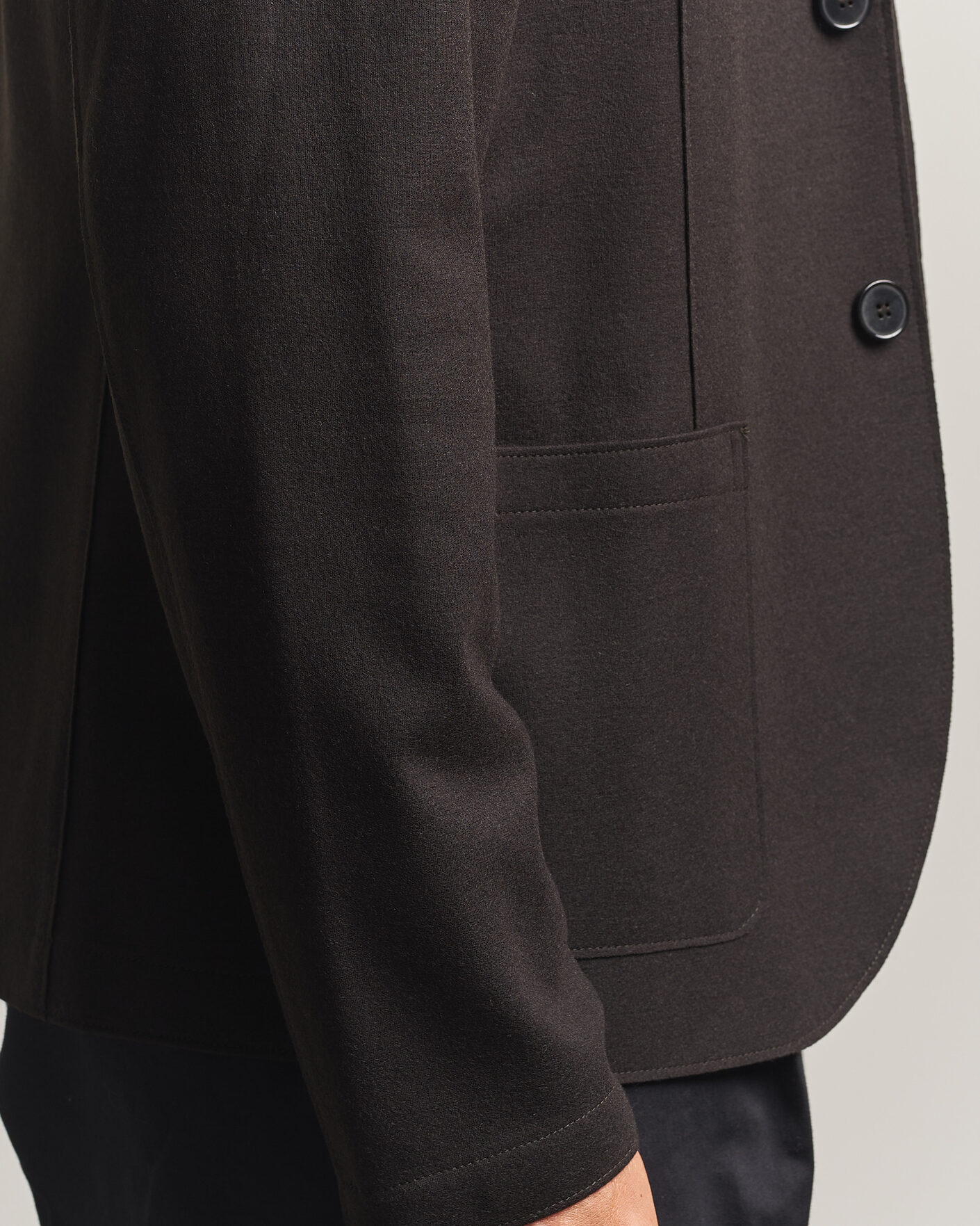 Hombres | Blazers | Harris Wharf London | Two Button Superfine Merino Blazer Brown