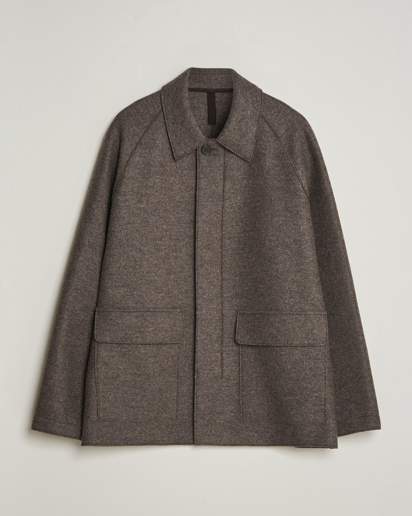 Hombres | Abrigos y chaquetas | Harris Wharf London | Country Wool Jacket Brown/Grey