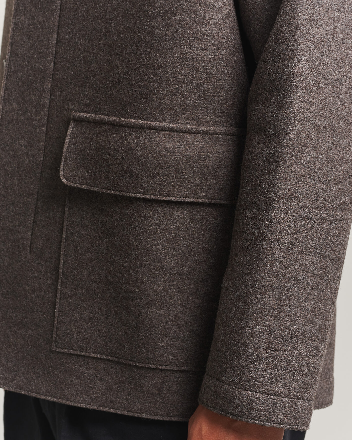 Hombres | Abrigos y chaquetas | Harris Wharf London | Country Wool Jacket Brown/Grey