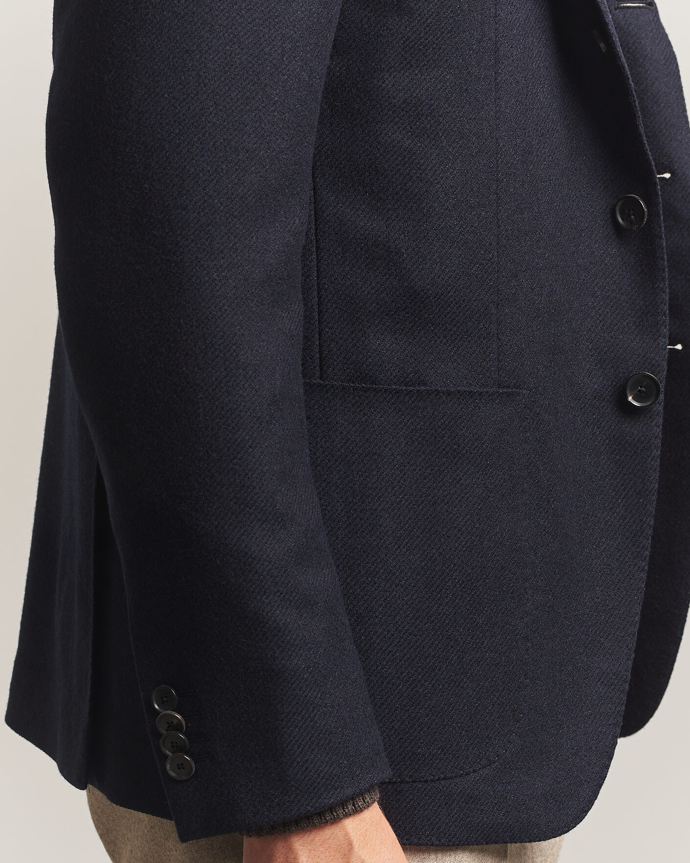 Hombres | Blazers | Caruso | Aida Wool/Cashmere Blazer Navy