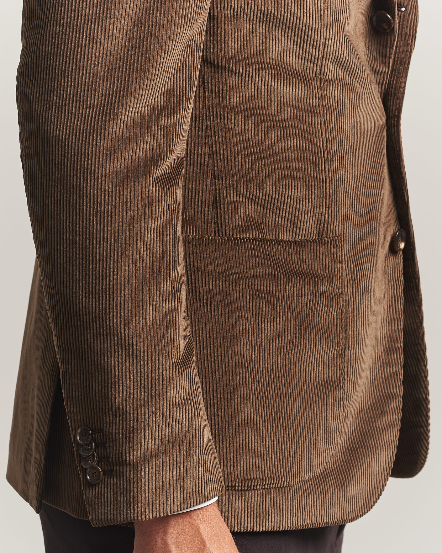 Hombres | Blazers | Caruso | Aida Corduroy Blazer Dark Brown
