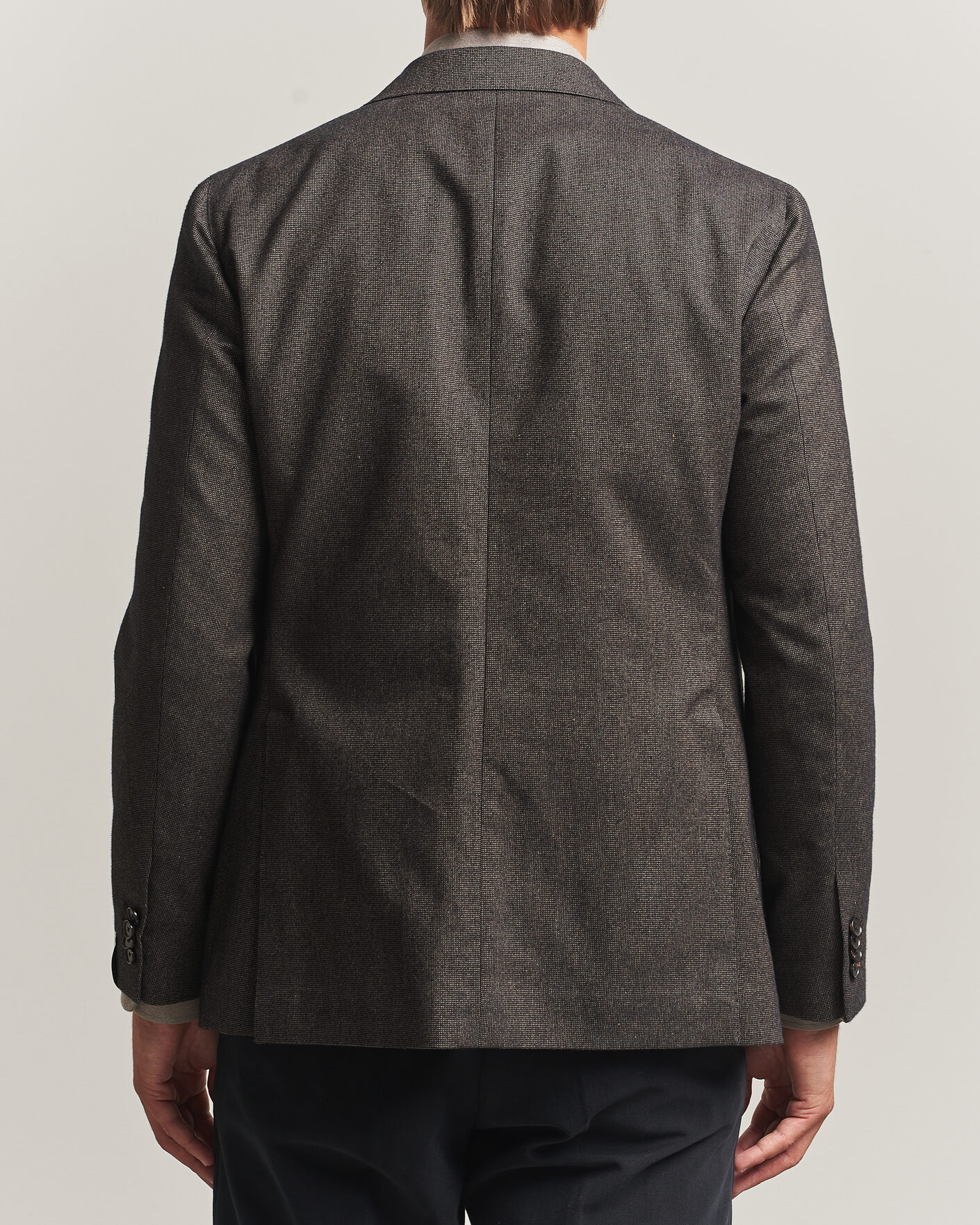 Hombres | Blazers | Caruso | Aida Brushed Cotton Blazer Dark Brown