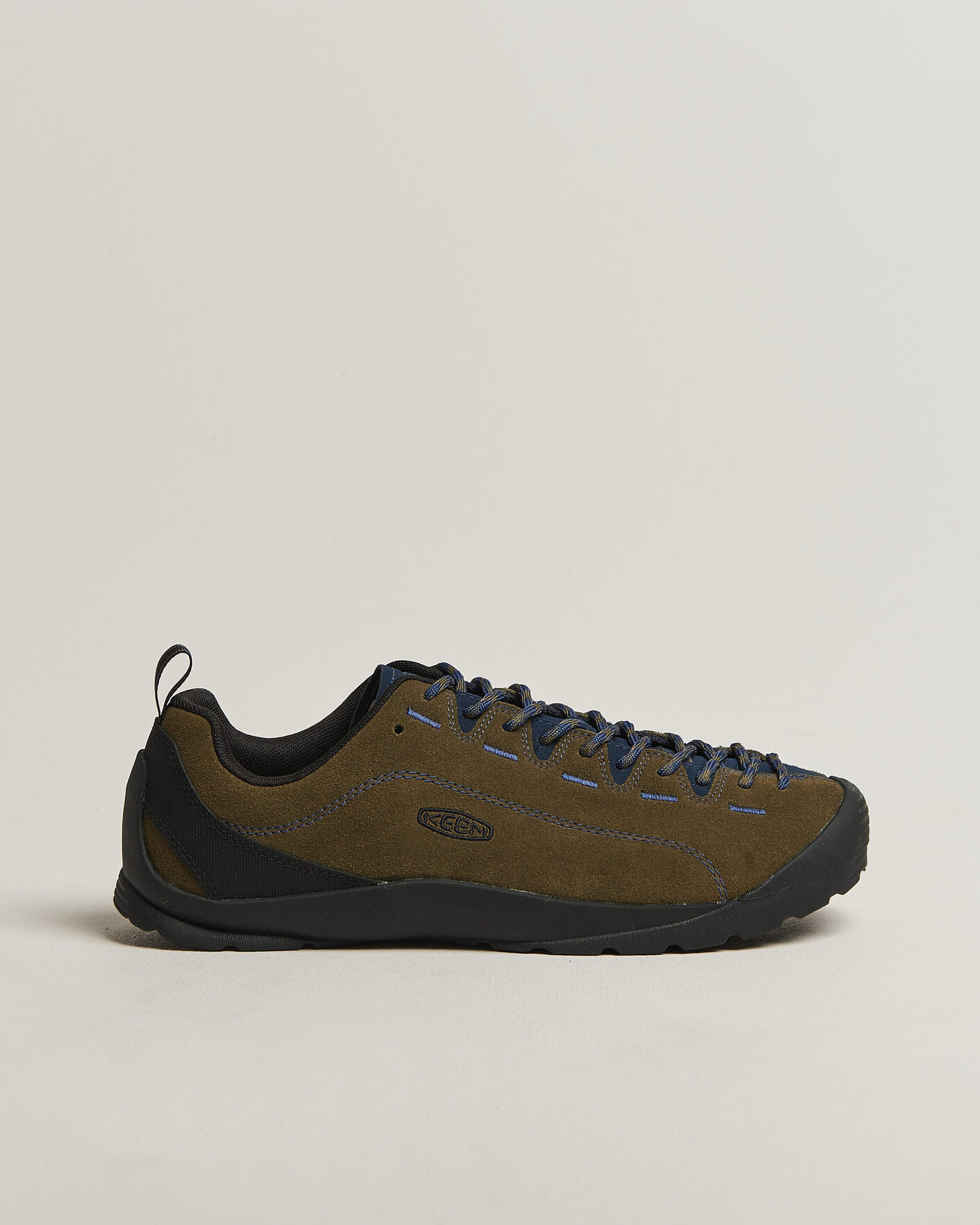 Hombres | Zapatillas de trail | KEEN | Jasper Suede Sneaker Dark Olive
