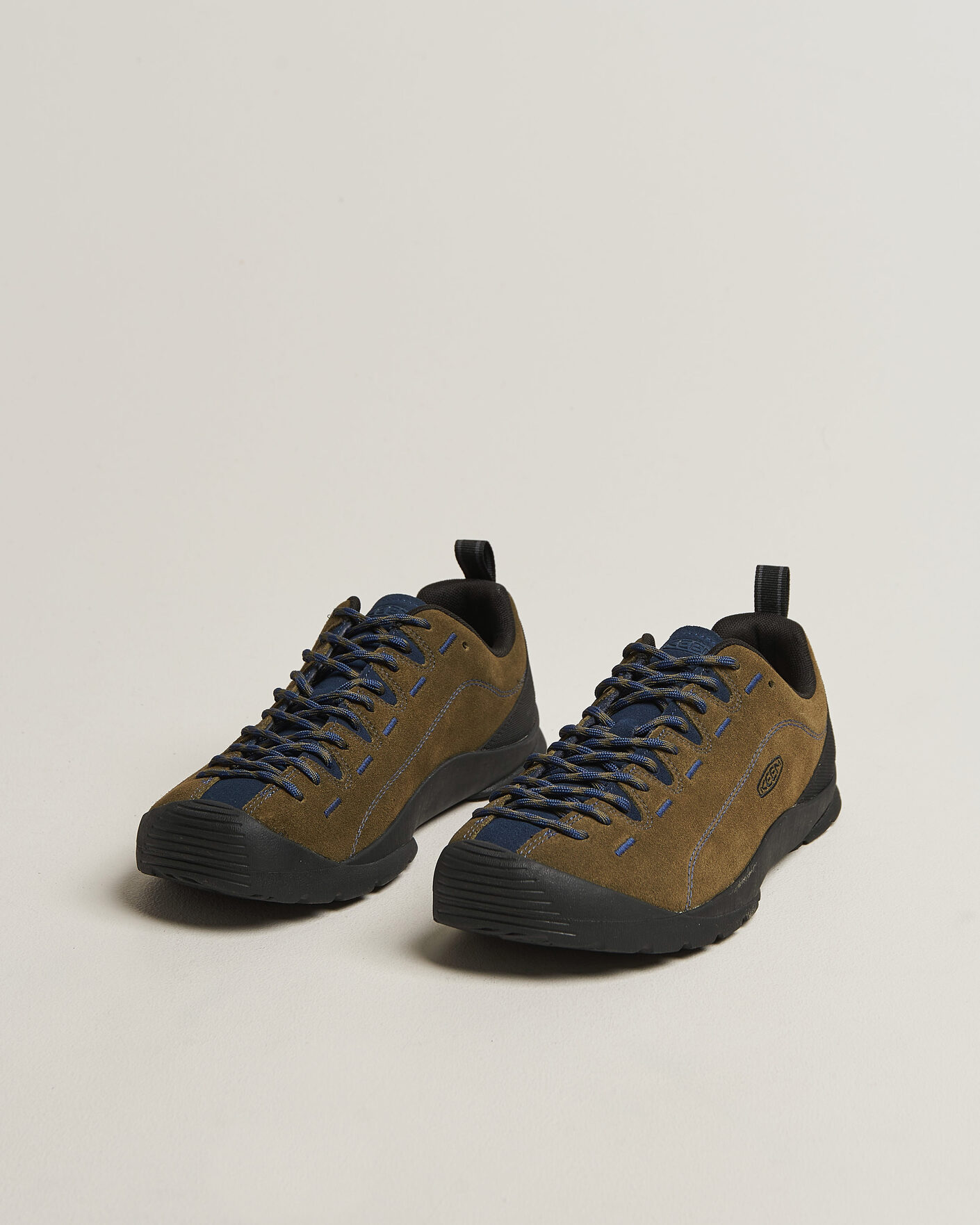 Hombres | Zapatillas de trail | KEEN | Jasper Suede Sneaker Dark Olive